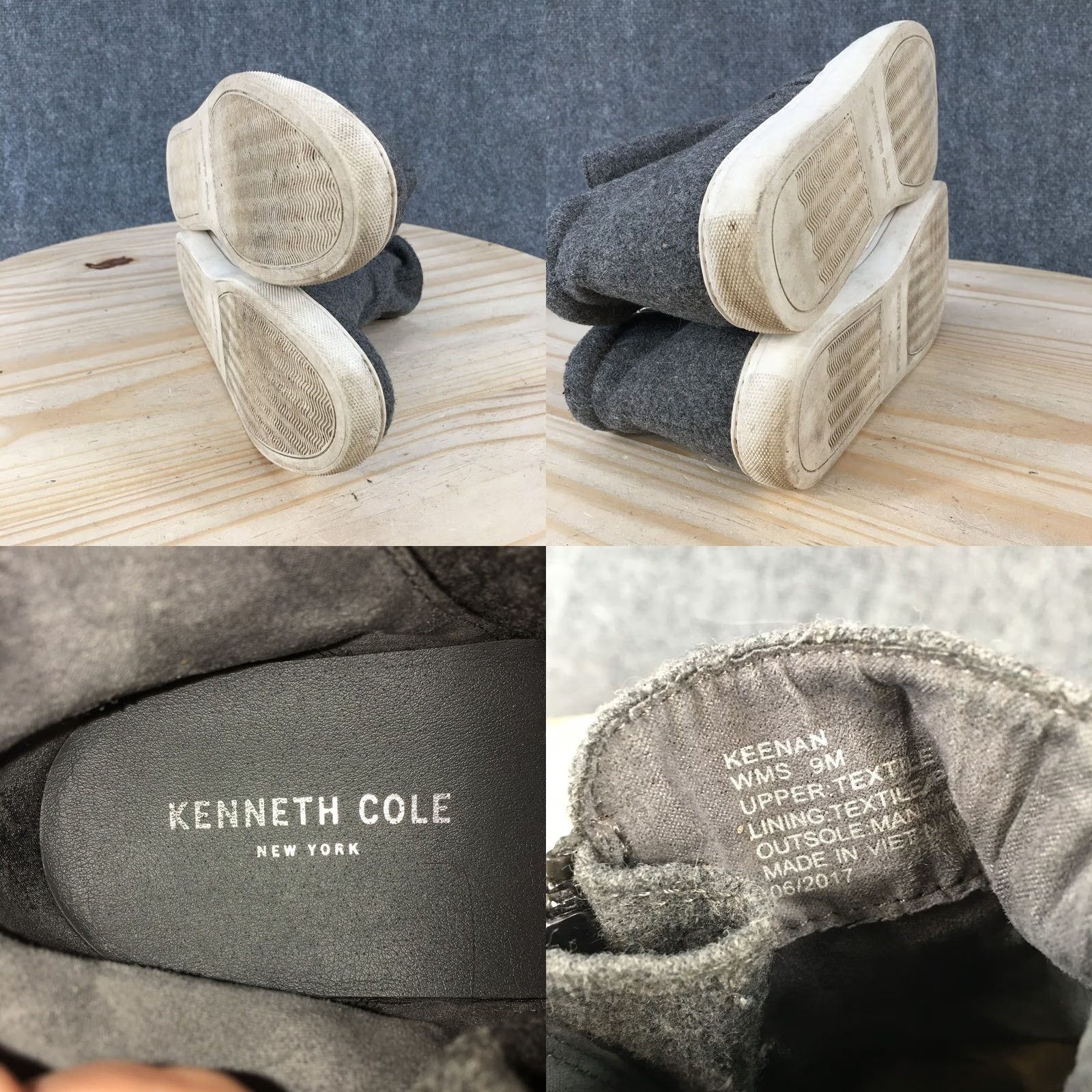 Kenneth Cole Kenneth Cole Boots Womens 9 M Keenan Ankle Bootie Gray Side Zip Comfort Casual Size US 9 / IT 39 - 9 Thumbnail
