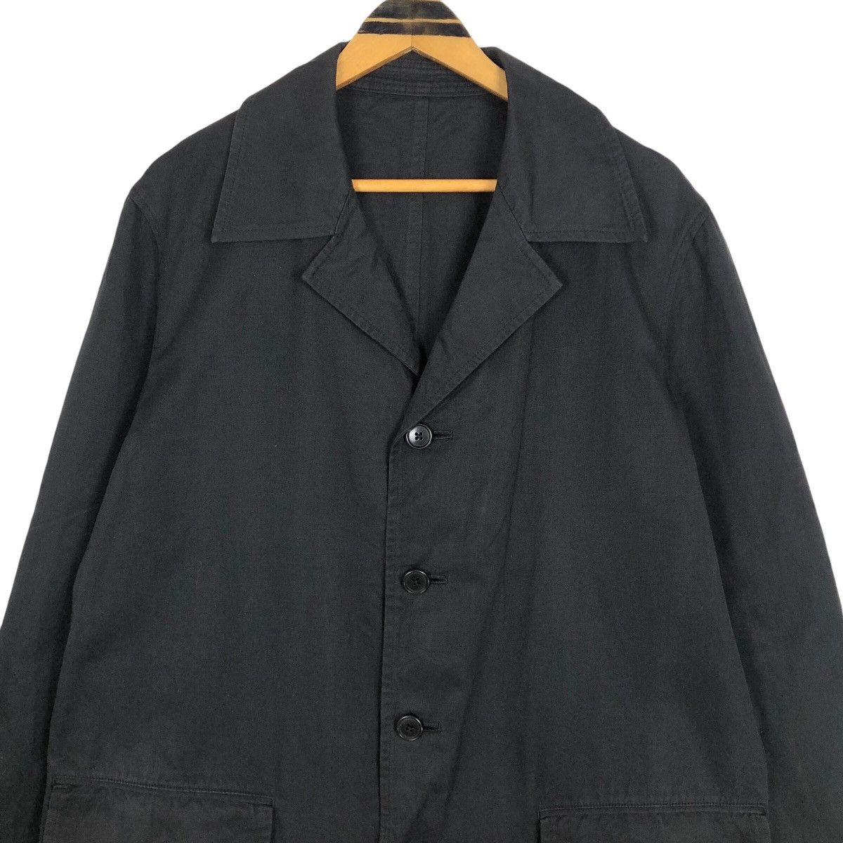 Yohji Yamamoto Vintage Y’s For Men Yohji Yamamoto 2002 S/S Car Coat Size US L / EU 52-54 / 3 - 5 Thumbnail