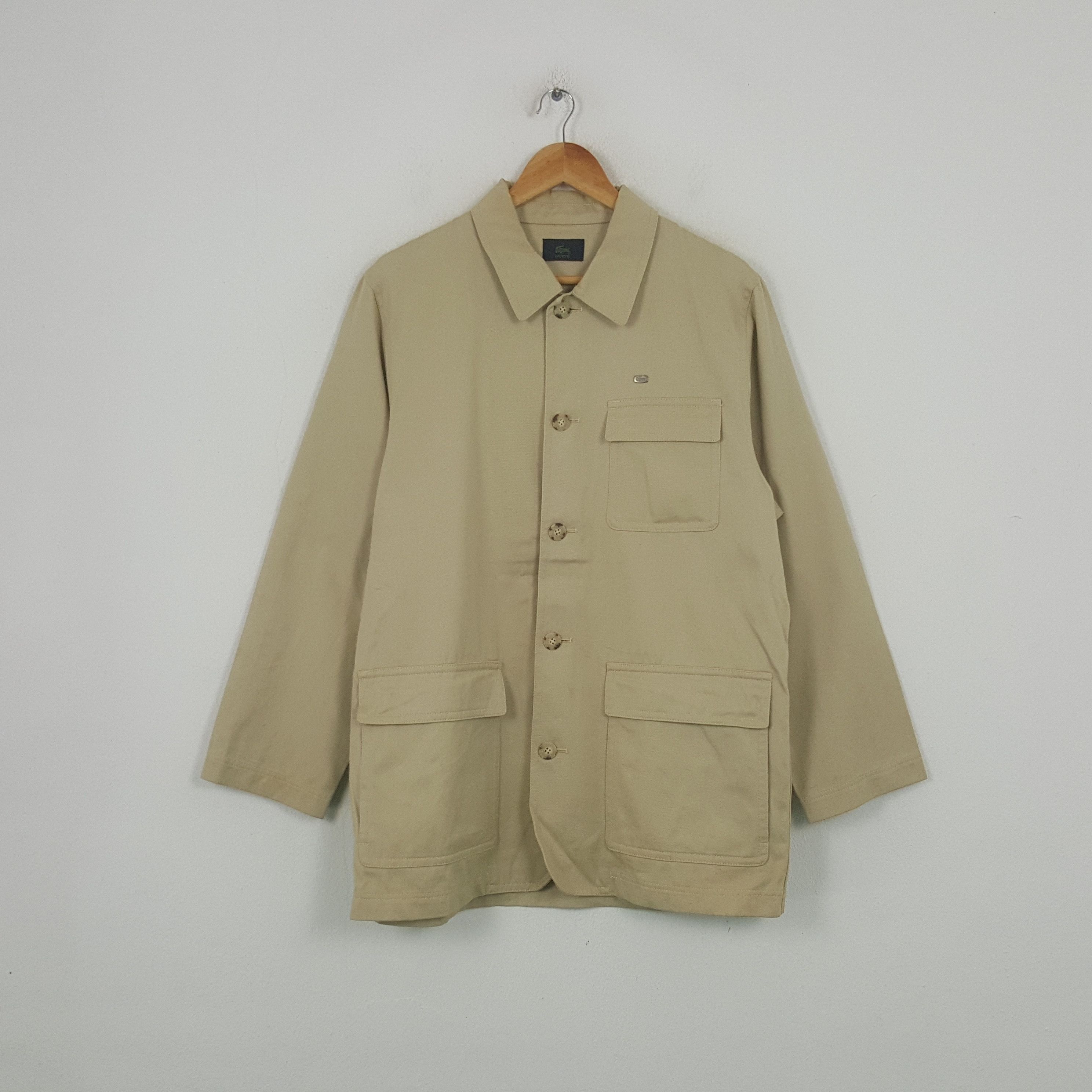 Lacoste Vintage Lacoste Trench Button Up Jacket RR4 Size US L / EU 52-54 / 3 - 1 Thumbnail