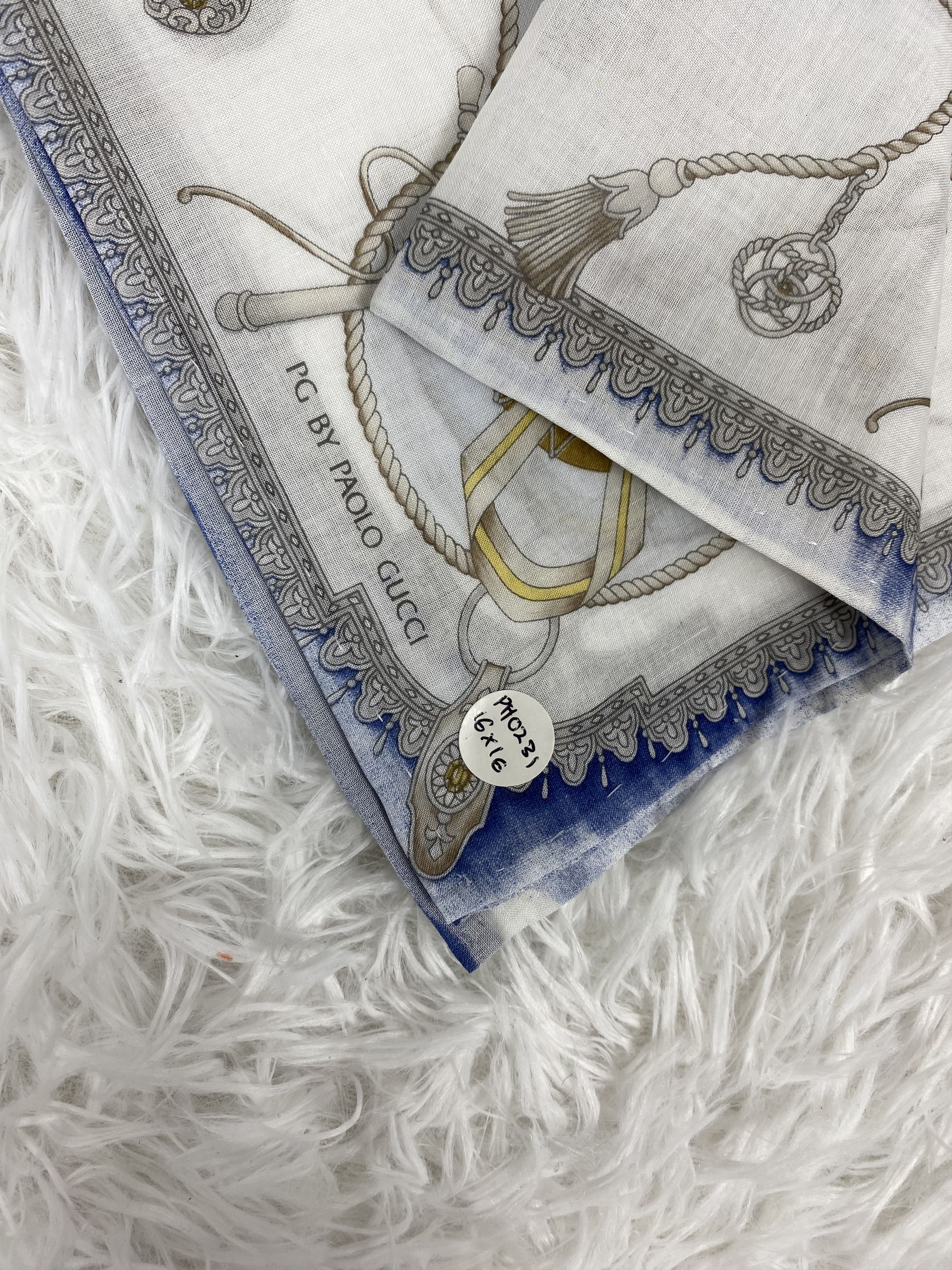 Paolo Gucci Vintage Paolo Gucci Handkerchief Neckerchief PH0231 Size ONE SIZE - 2 Thumbnail