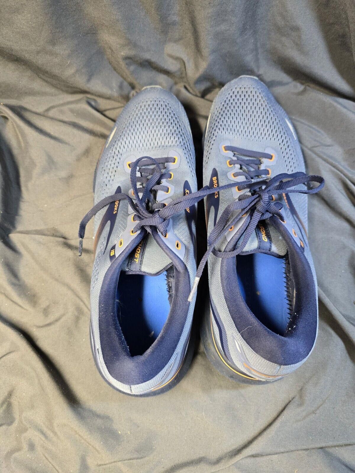 Brooks Brooks Mens Sz 11.5 Ghost 15 Gray Blue Shoes No Insoles Size US 11.5 / EU 44-45 - 6 Thumbnail