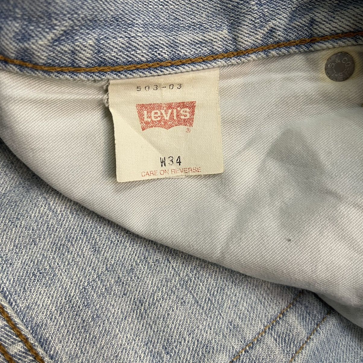 Levi's Vintage Levis 503 Baggy Loose Mud Wash Dirty Jeans Size US 34 / EU 50 - 14 Thumbnail