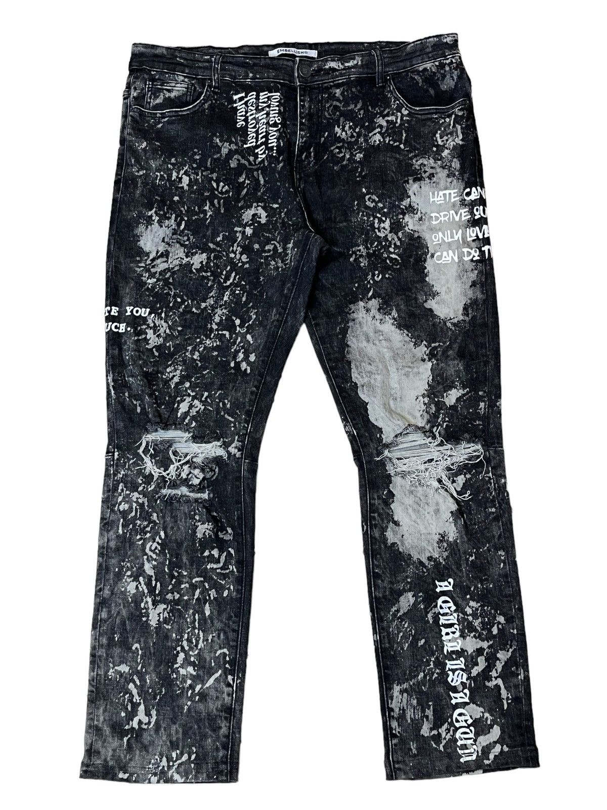Embellish SICK🔥JAPANESE EMBELLISH STRETCH COTTON DISTRESS STYLE JEANS Size US 40 / EU 56 - 1 Thumbnail