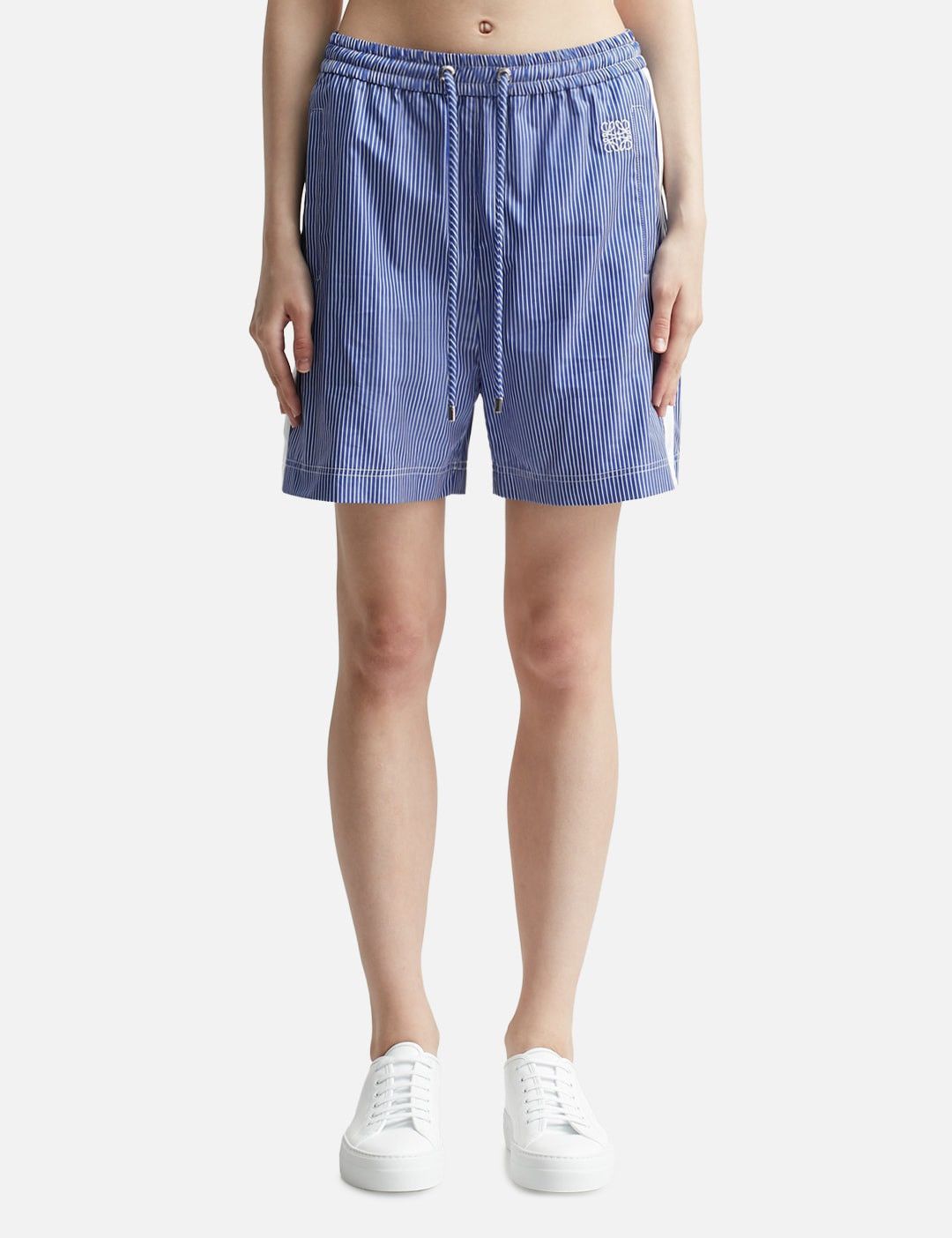 Loewe LOEWE Blue White Striped Shorts Size 25" / US 0 / IT 36 - 1 Thumbnail