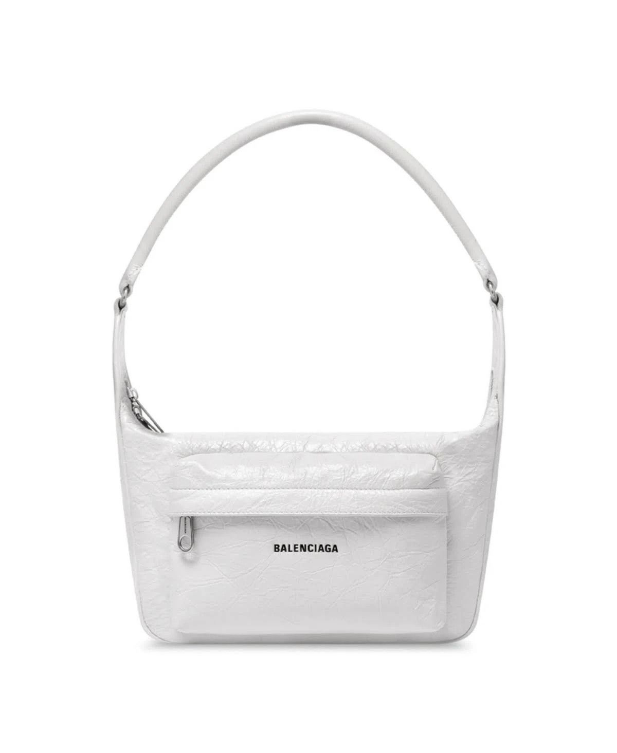 image of Balenciaga O1Srvl11E0524 Size: Os / Raver Mini Bag With Handle In White, Women's