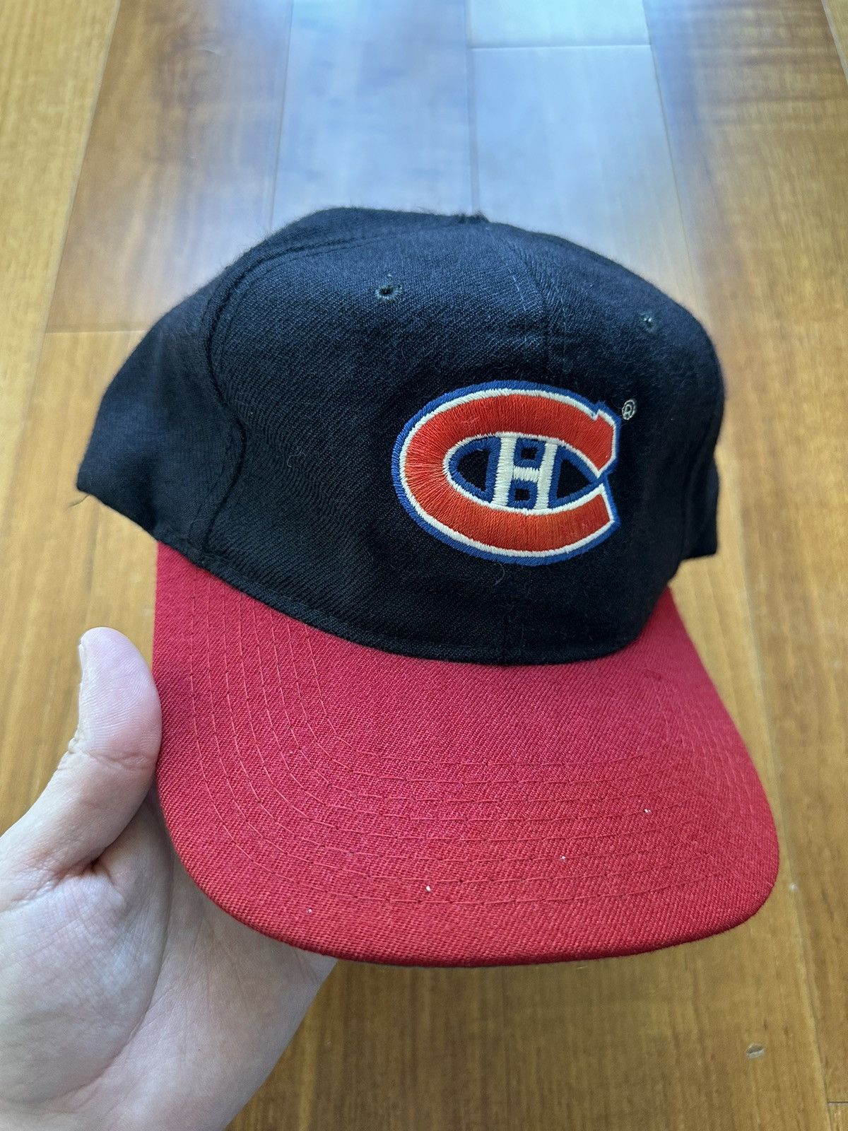 Vintage Vintage 90s Starter Montreal Canadiens Wool Snapback Hat Cap Size ONE SIZE - 2 Thumbnail