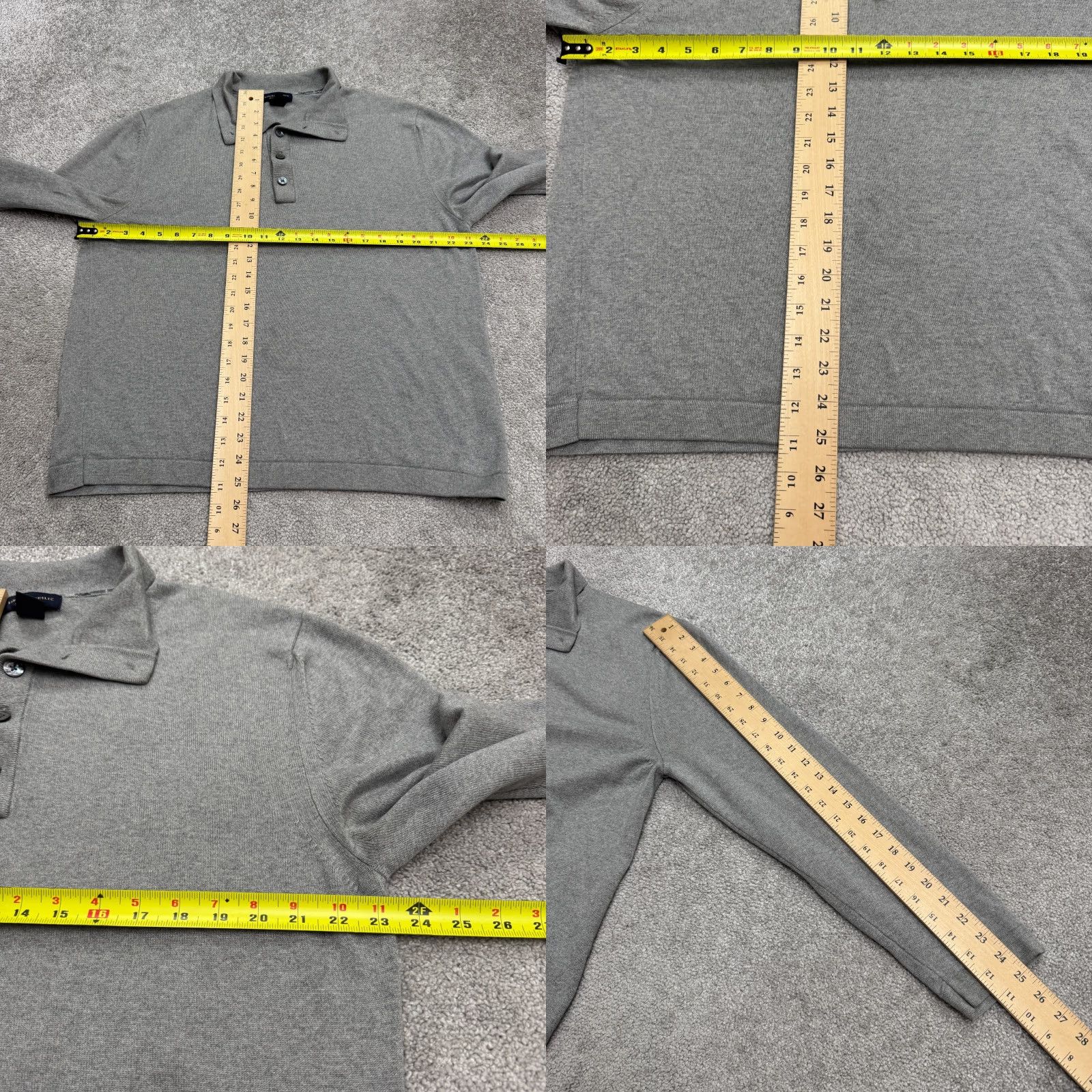 Banana Republic Banana Republic Silk Cashmere Pullover Sweater Mens XL Gray Elbowm Patches Size US XL / EU 56 / 4 - 9 Thumbnail