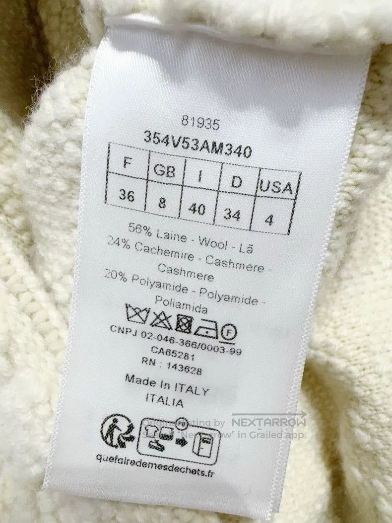 Dior Dior 24 autumn and winter diamond plaid lamb wool coat Size XS / US 0-2 / IT 36-38 - 5 Thumbnail