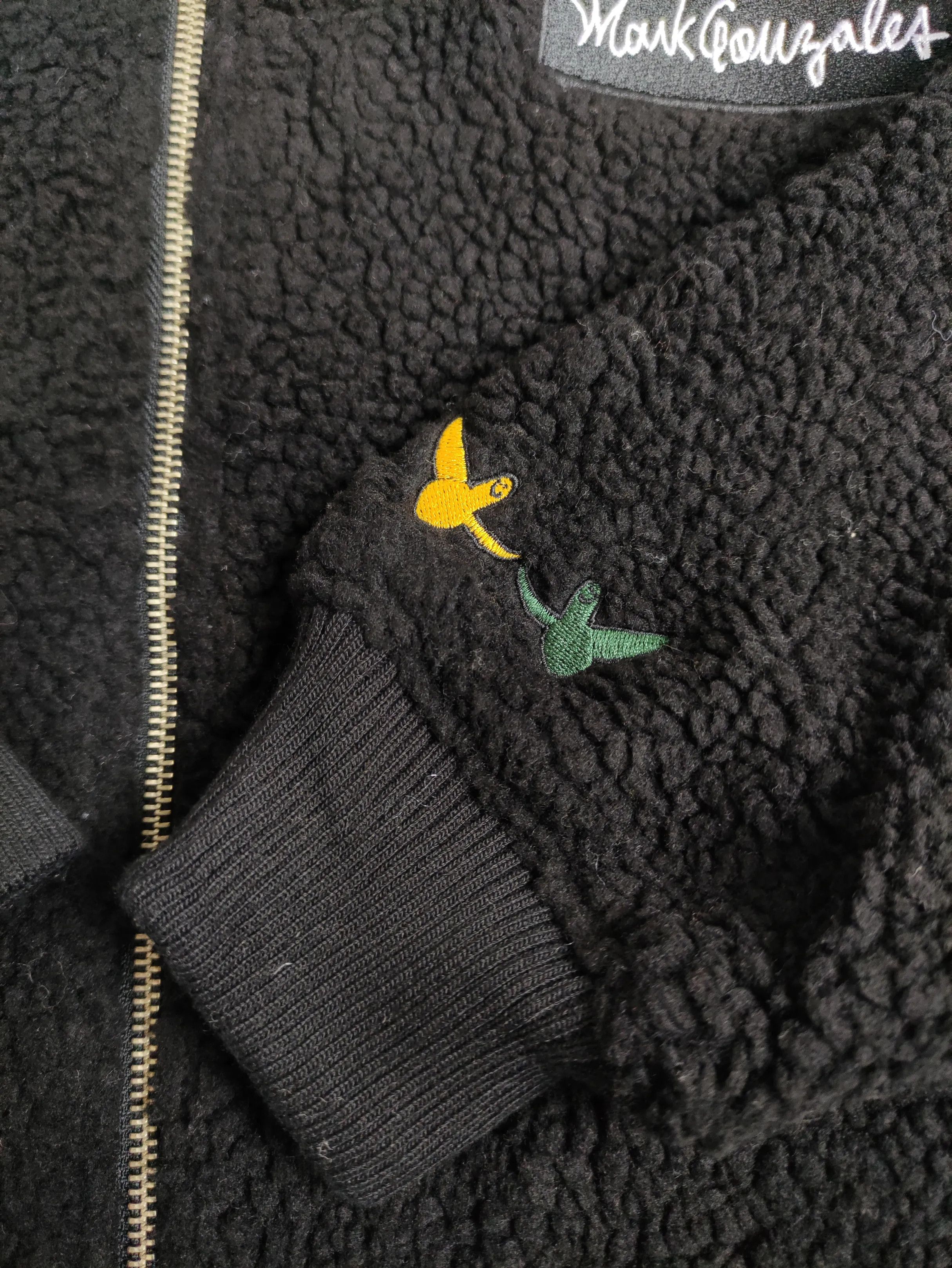 BASE CONTROL Mark Gonzales x Base Control Hoodie Zipper Baggy Sherpa Size US M / EU 48-50 / 2 - 5 Thumbnail