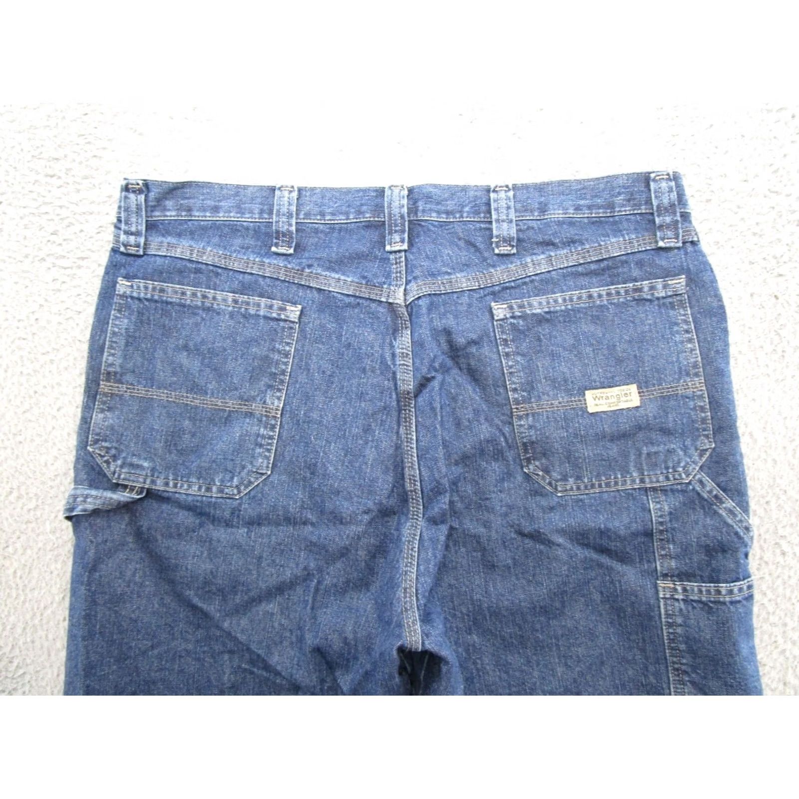 Wrangler VINTAGE Wrangler Jeans Shorts Men's 38 Blue Denim Carpenter Baggy 5-Pocket Denim Cotton Brand Wrangler Size US 38 / EU 54 - 7 Thumbnail