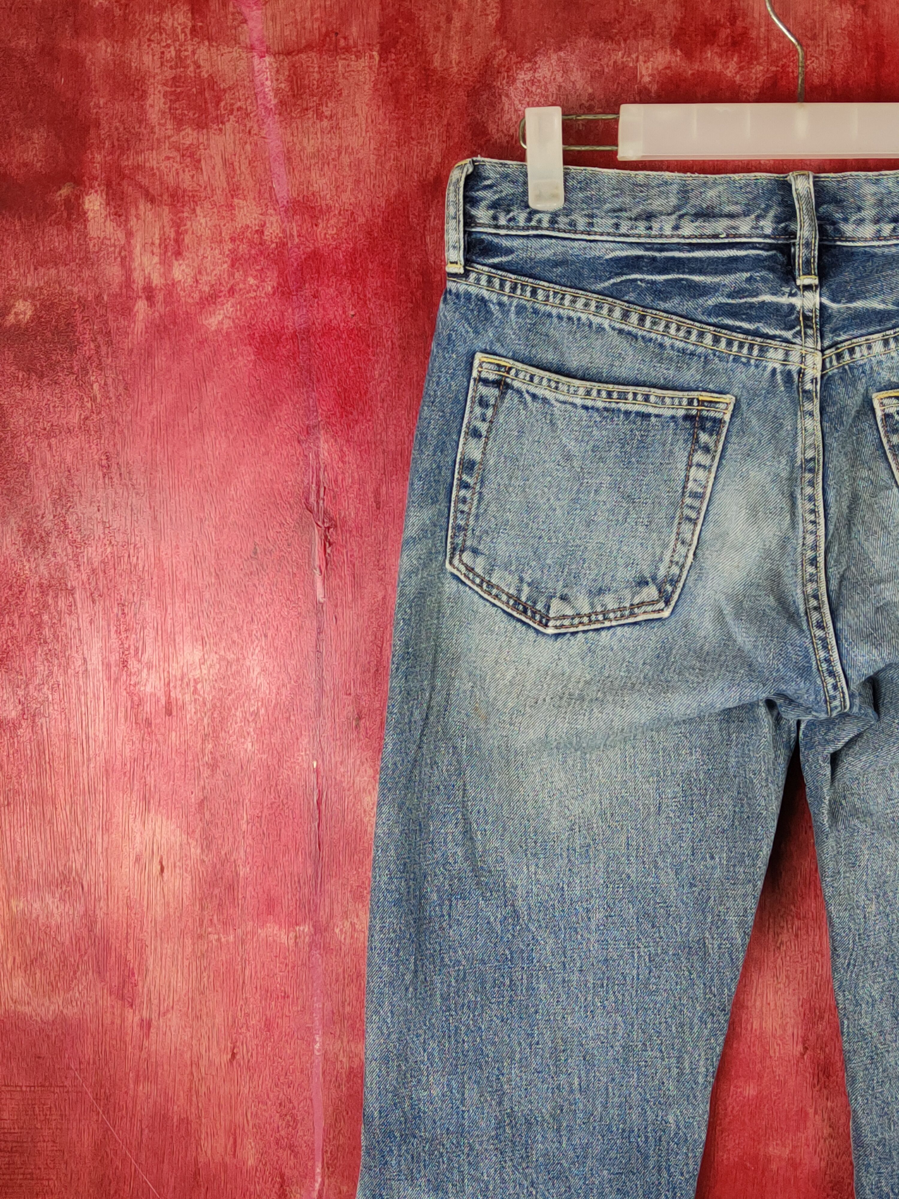 Gap Gap Blue slim boot fit Faded Distressed jeans Denim #S1529 Size 30" / US 8 / IT 44 - 9 Thumbnail