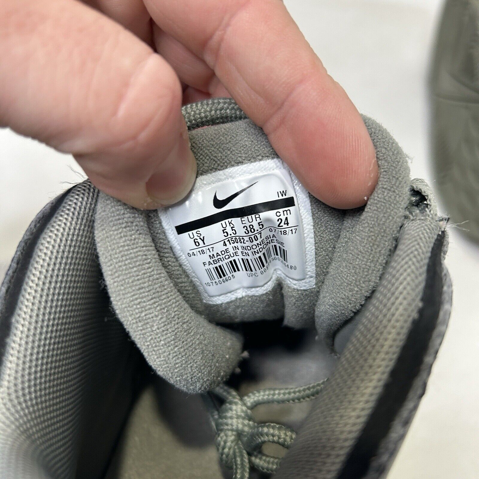 Nike Nike Shoes Air More Uptempo GS “Dark Stucco” 2024 Size US 7.5 / IT 37.5 - 8 Thumbnail