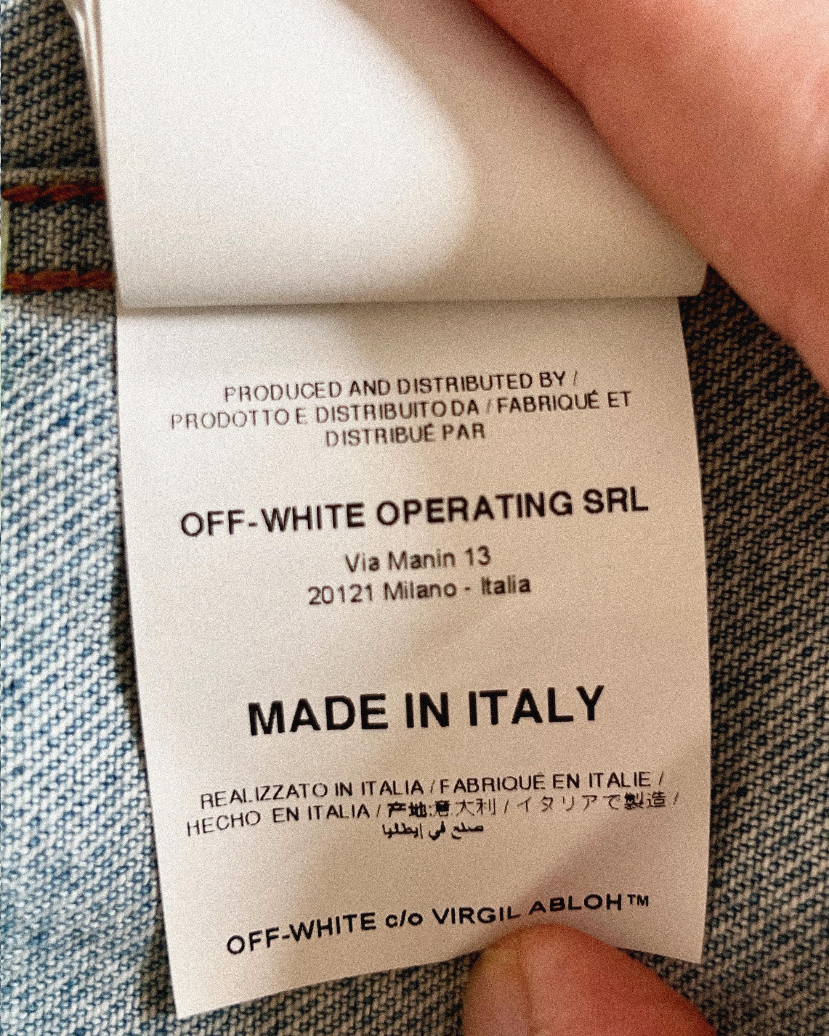 Off-White Off-White™ by Virgil Abloh Slim-Fit Denim Jacket (2019) Size US L / EU 52-54 / 3 - 14 Thumbnail