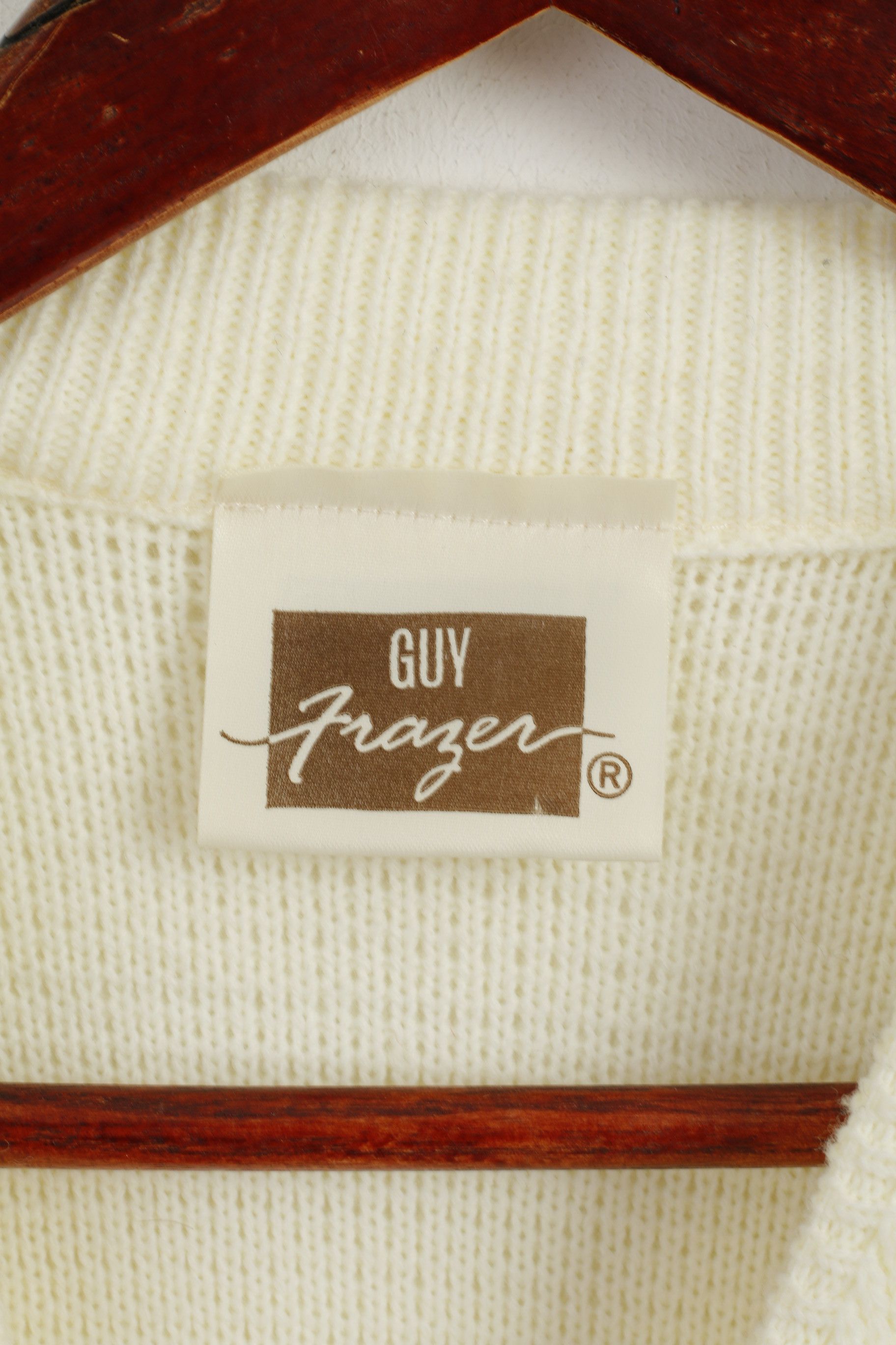 Other Guy Frager Women M Jumper Beige Acrylic 7110 Size M / US 6-8 / IT 42-44 - 4 Thumbnail