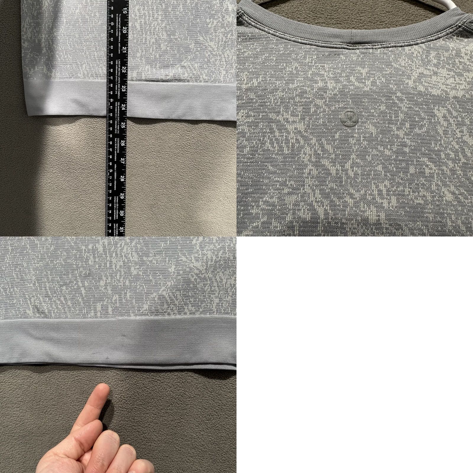 Lululemon Lululemon Swiftly Breathe Long Sleeve Shirt Women 8 Gray Geometric Athletic Size M / US 6-8 / IT 42-44 - 8 Thumbnail