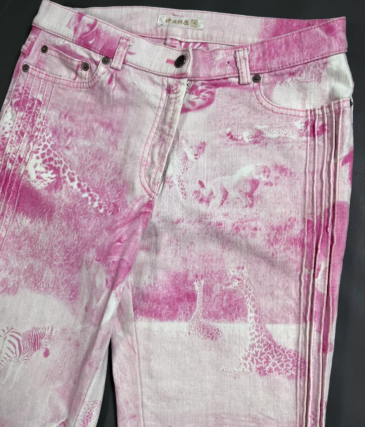 Japanese Brand 2000s Archival Hysteric Animal Printed Flare y2k Lgb Size US 30 / EU 46 - 4 Thumbnail