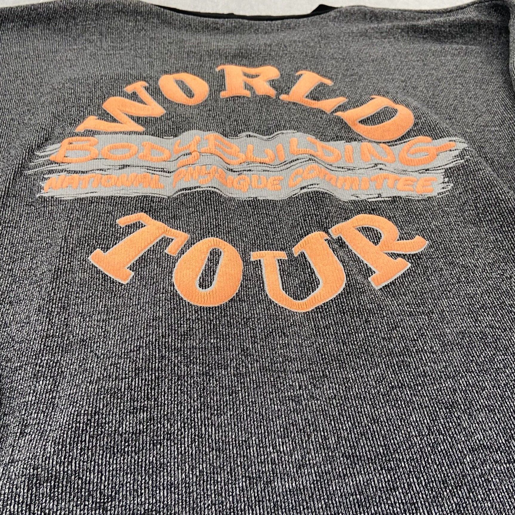 Vintage VINTAGE National Physique Committee Sweatshirt Adult Large Gray Bodybuilding Pullover Mens Size US L / EU 52-54 / 3 - 5 Thumbnail