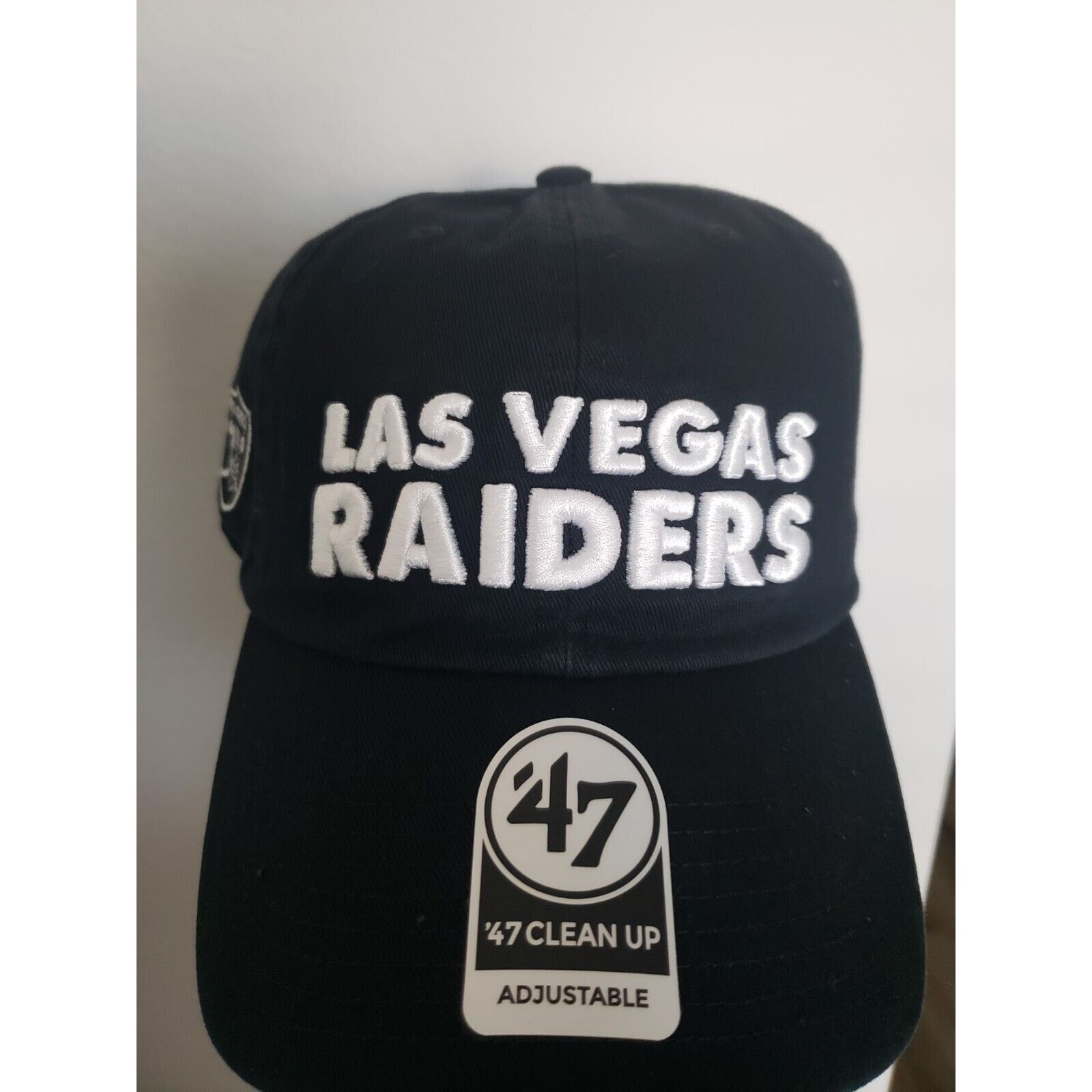 47 Las Vegas Raiders Hat 47 Clean Up Strapback Black 47 Brand Size ONE SIZE - 1 Thumbnail