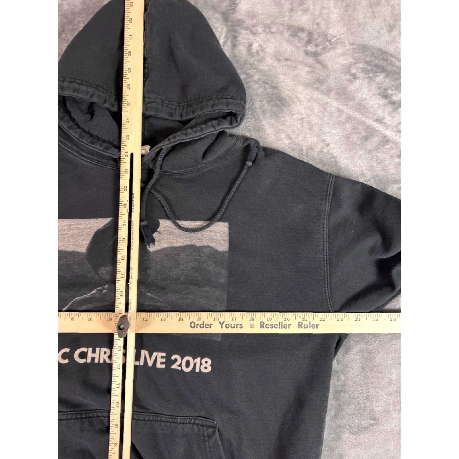 Hanes VINTAGE Hanes MC Chris Live 2018 Tour Hoodie Black Adult L Sweatshirt Men Size US L / EU 52-54 / 3 - 5 Thumbnail