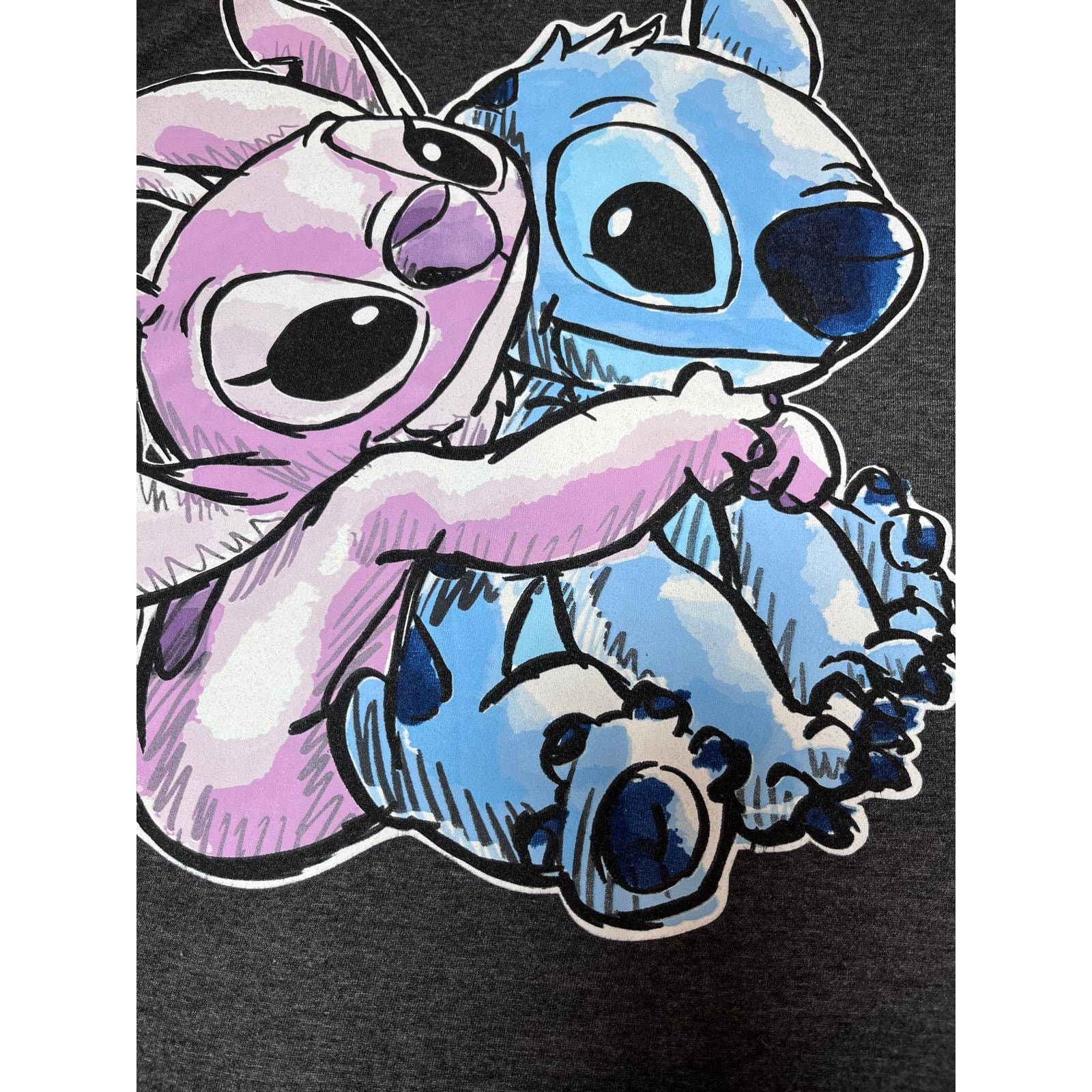 Disney 🌌 Disney "Stitch & Angel" Graphic Tee – Charcoal Size L Size US L / EU 52-54 / 3 - 3 Thumbnail