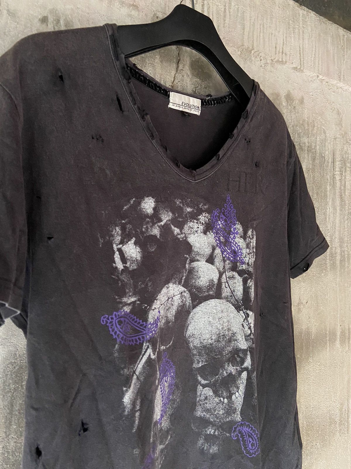 Beauty Beast × Hysteric Glamour × Japanese Brand BAD MOTHER F🎌🎌KER JAPANESE TRASHED TEE Size US M / EU 48-50 / 2 - 4 Thumbnail