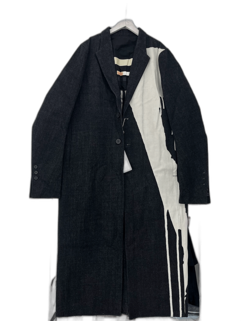Rick Owens rick owens mastodon coat with paint design Size US L / EU 52-54 / 3 - 1 Thumbnail