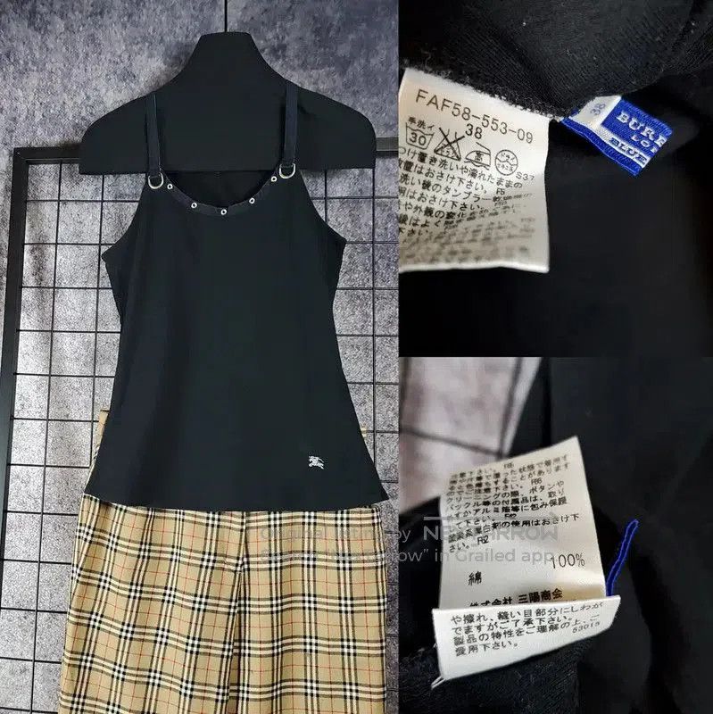 Burberry Burberry Black Cotton Logo Top for Summer. Size S / US 4 / IT 40 - 2 Thumbnail