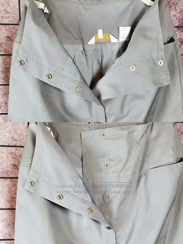 Dior Dior A-Line Gray Cotton Summer Skirt . Size 28" / US 6 / IT 42 - 4 Thumbnail
