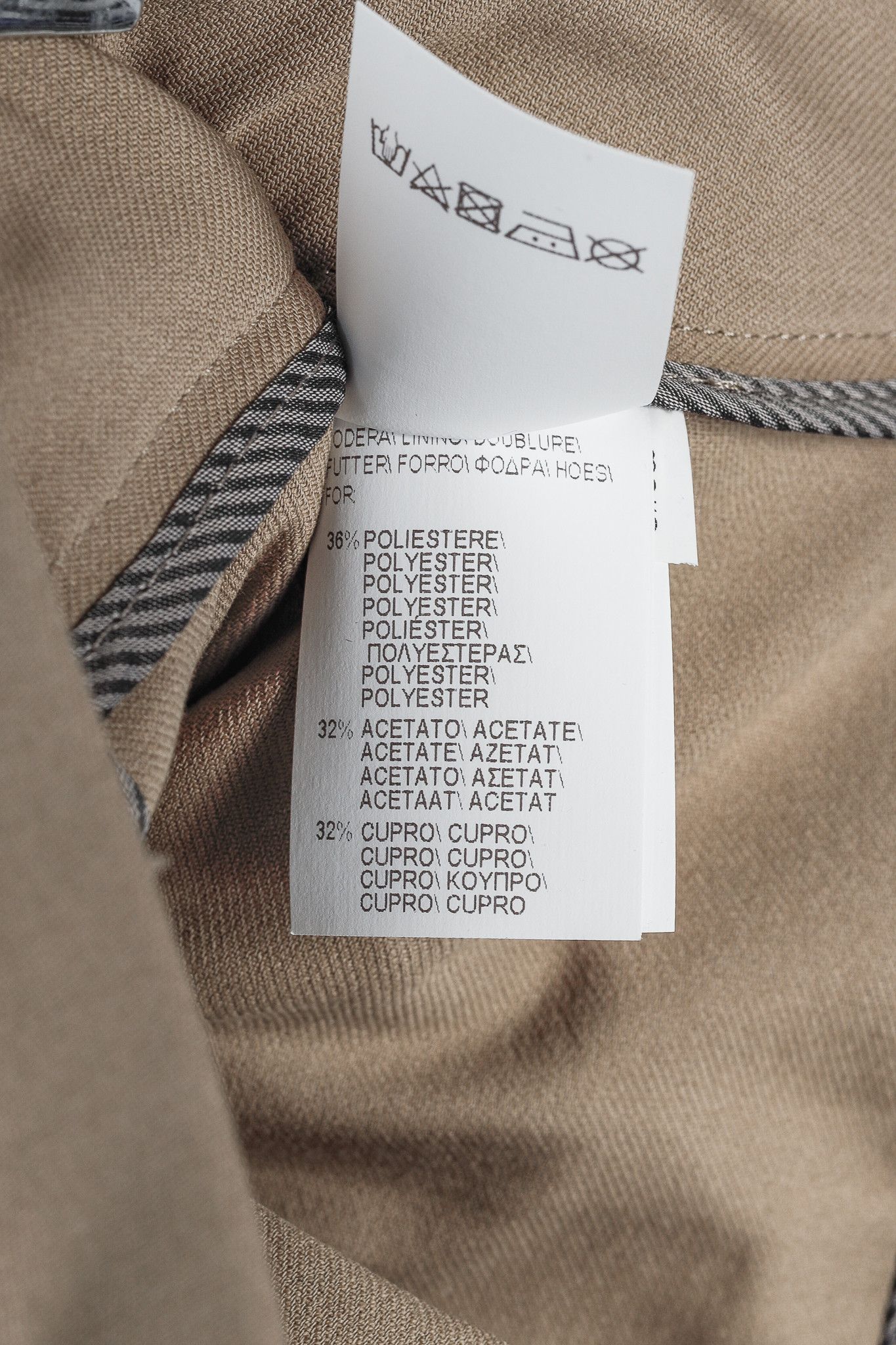 Brunello Cucinelli Brunello Cucinelli Taupe Cotton-Blend Straight-Leg Trousers Size 27" / US 4 / IT 40 - 12 Thumbnail