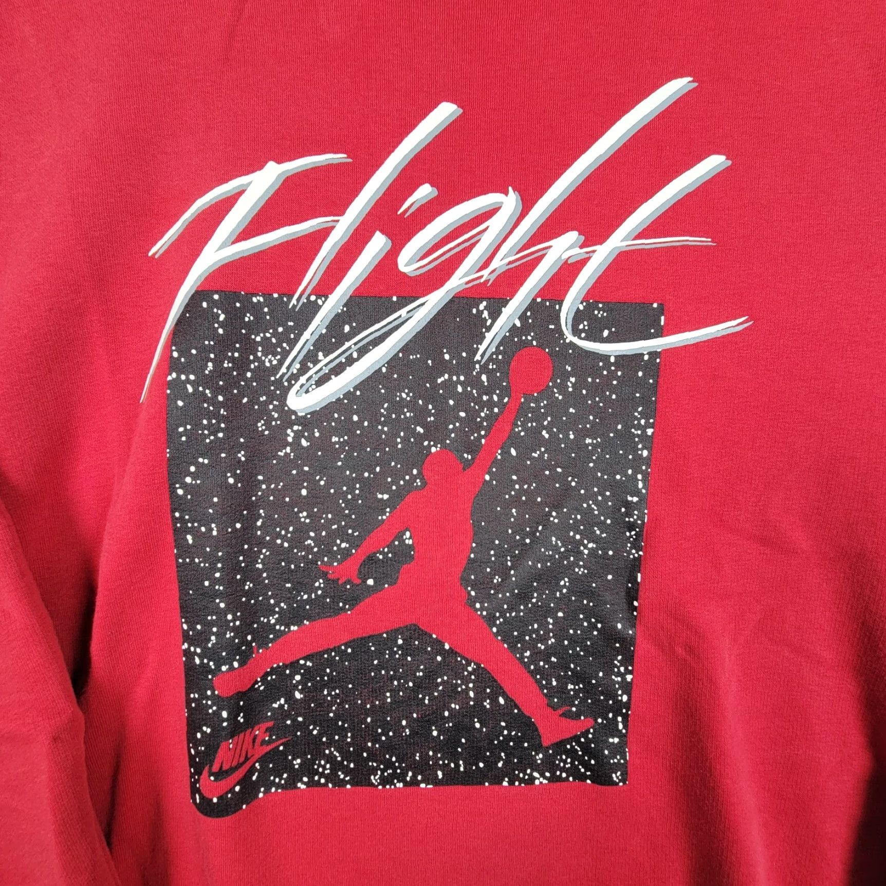 Nike NIKE AIR MICHAEL JORDAN FLIGHT SWEATSHIRT XL Red/Black Pullover Men’s Size US XL / EU 56 / 4 - 3 Thumbnail