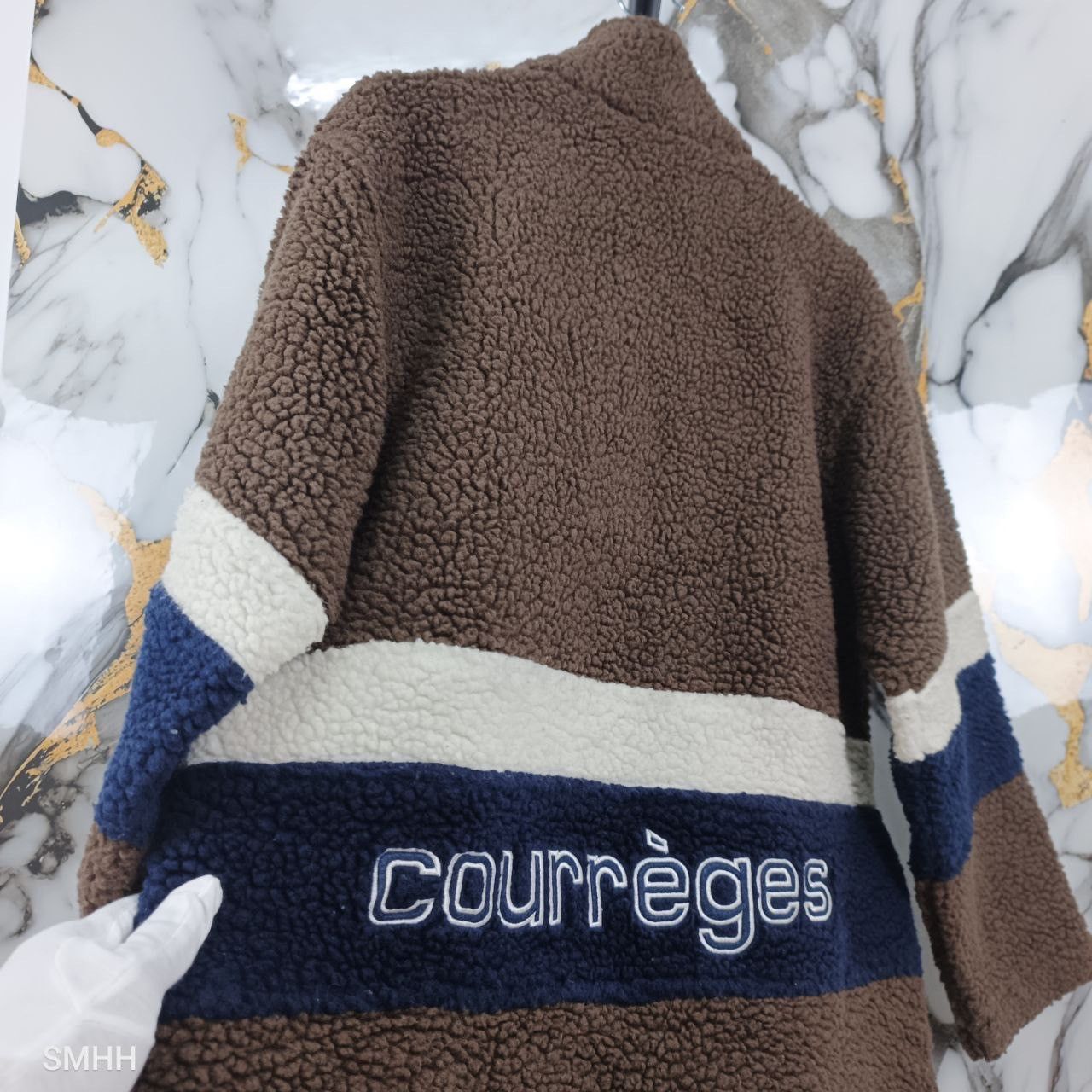 Courreges 🔥Rare Courrèges Sherpa Fleece - Embroidered Back Logo ( M ) Size US M / EU 48-50 / 2 - 6 Thumbnail