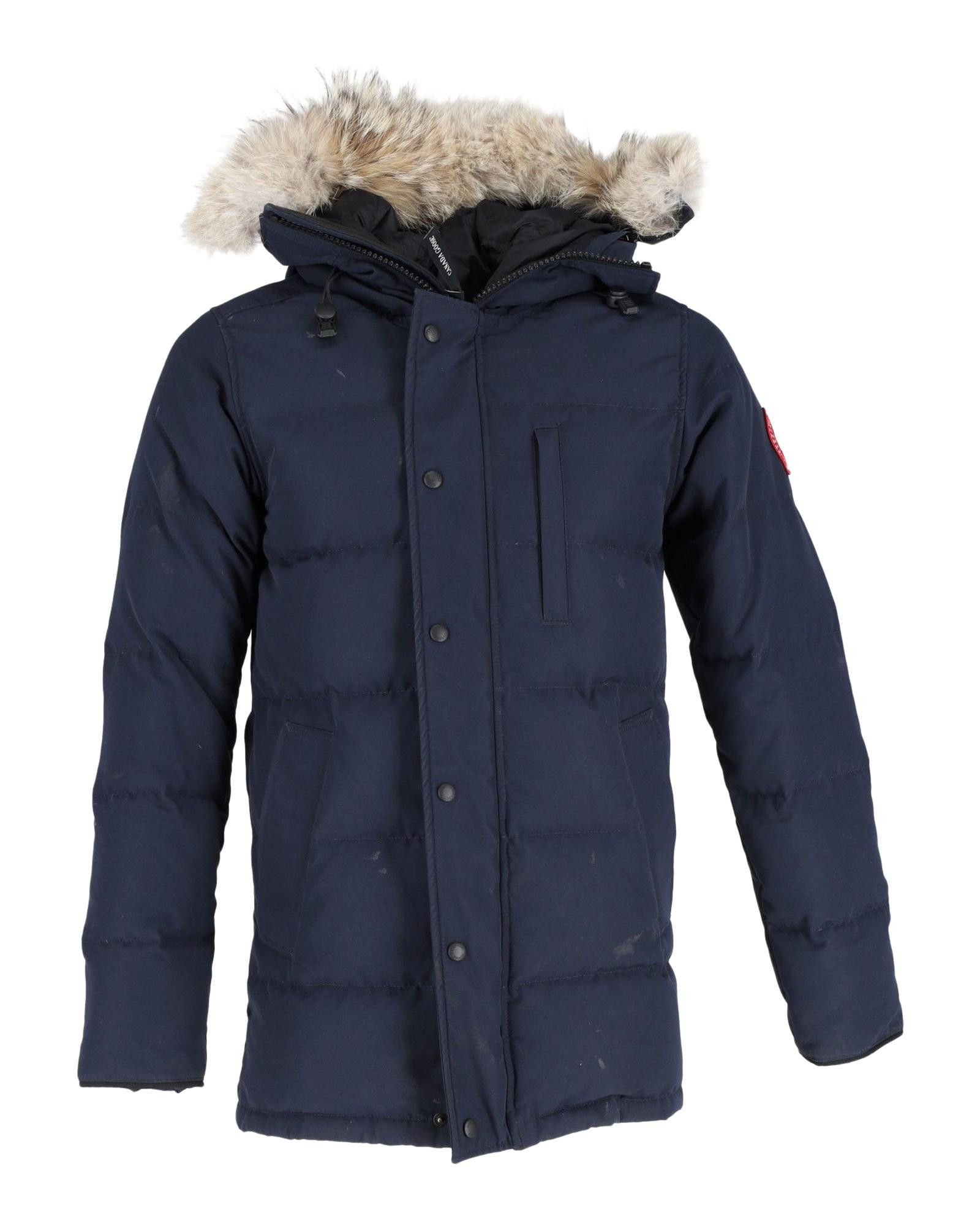 image of Canada Goose High-Performance Navy Blue Parka For Cold Weather in Blue/Navy Blue, Men's (Size XS)