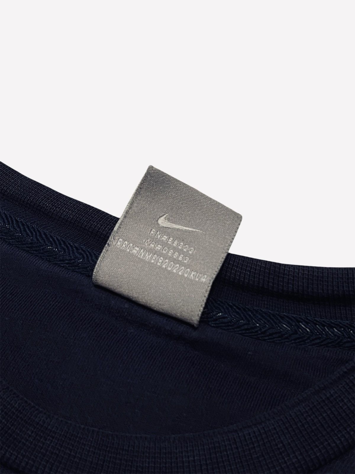 Nike Nike Vintage Grey Tag Sweatshirt Embroidered Logo Navy Size US S / EU 44-46 / 1 - 3 Thumbnail