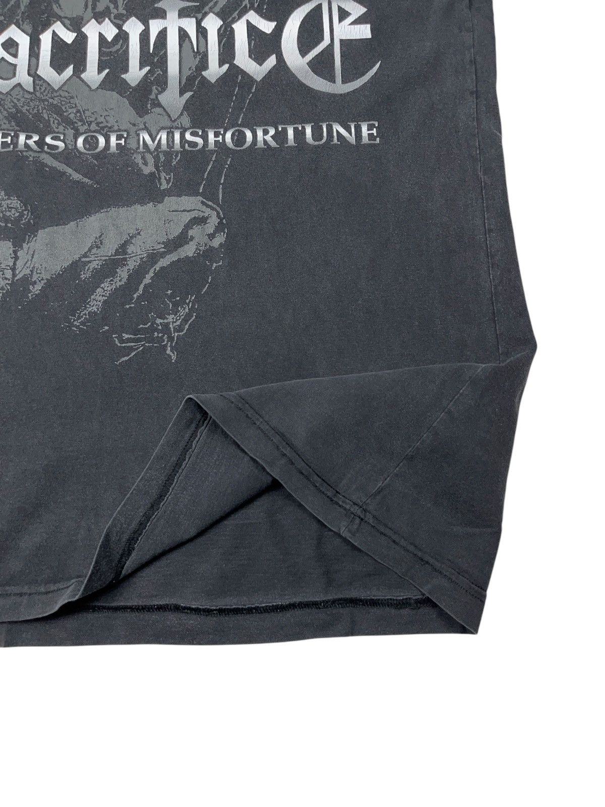 Band Tees × Vintage Vintage 90s Sacrifice Soldiers of Misfortune Faded T-shirt Size US L / EU 52-54 / 3 - 3 Thumbnail