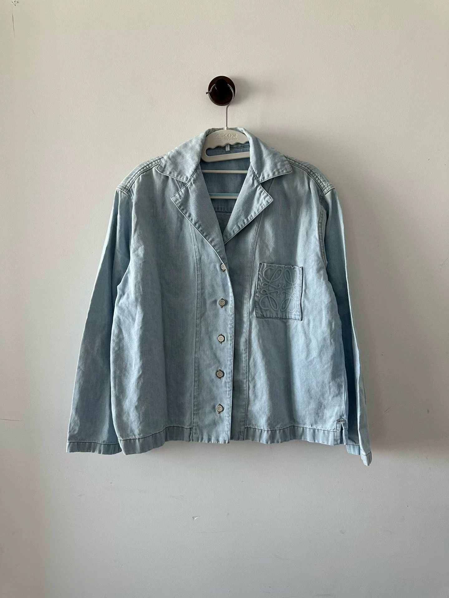 Loewe LOEWE Big Logo Denim Shirt Jacket 34 98 New Size XXS / US 00 / IT 34 - 1 Thumbnail