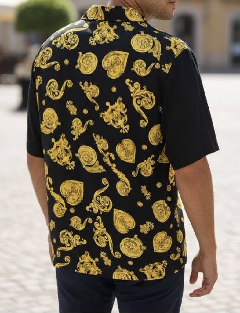 Versace NWT $370 VERSACE JEANS COUTURE Shirts In Black Size US XS / EU 42 / 0 - 2 Thumbnail