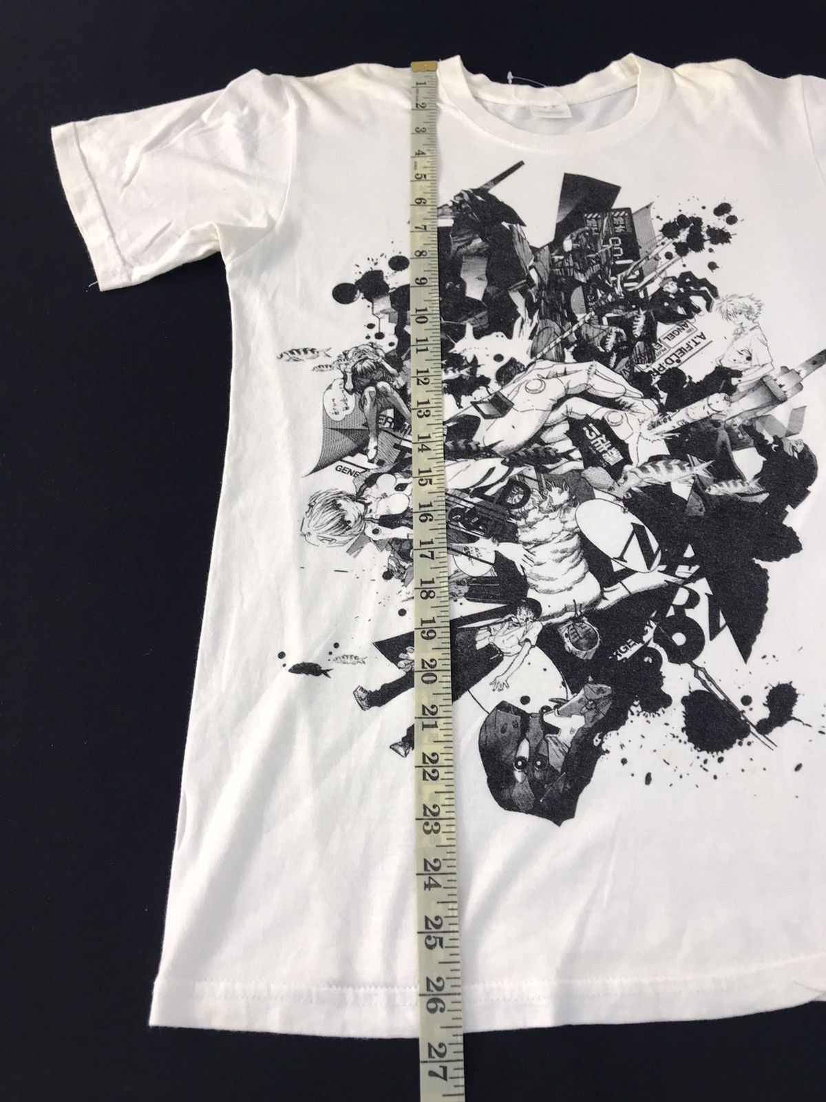 Anime Y2k Evangelion Japanese Anime Manga Series Big Graphic Tee Size US S / EU 44-46 / 1 - 8 Thumbnail