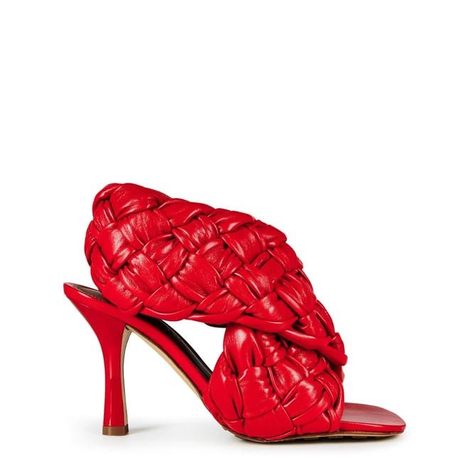 Bottega Veneta Sling Back Mules Stiletto High Heel