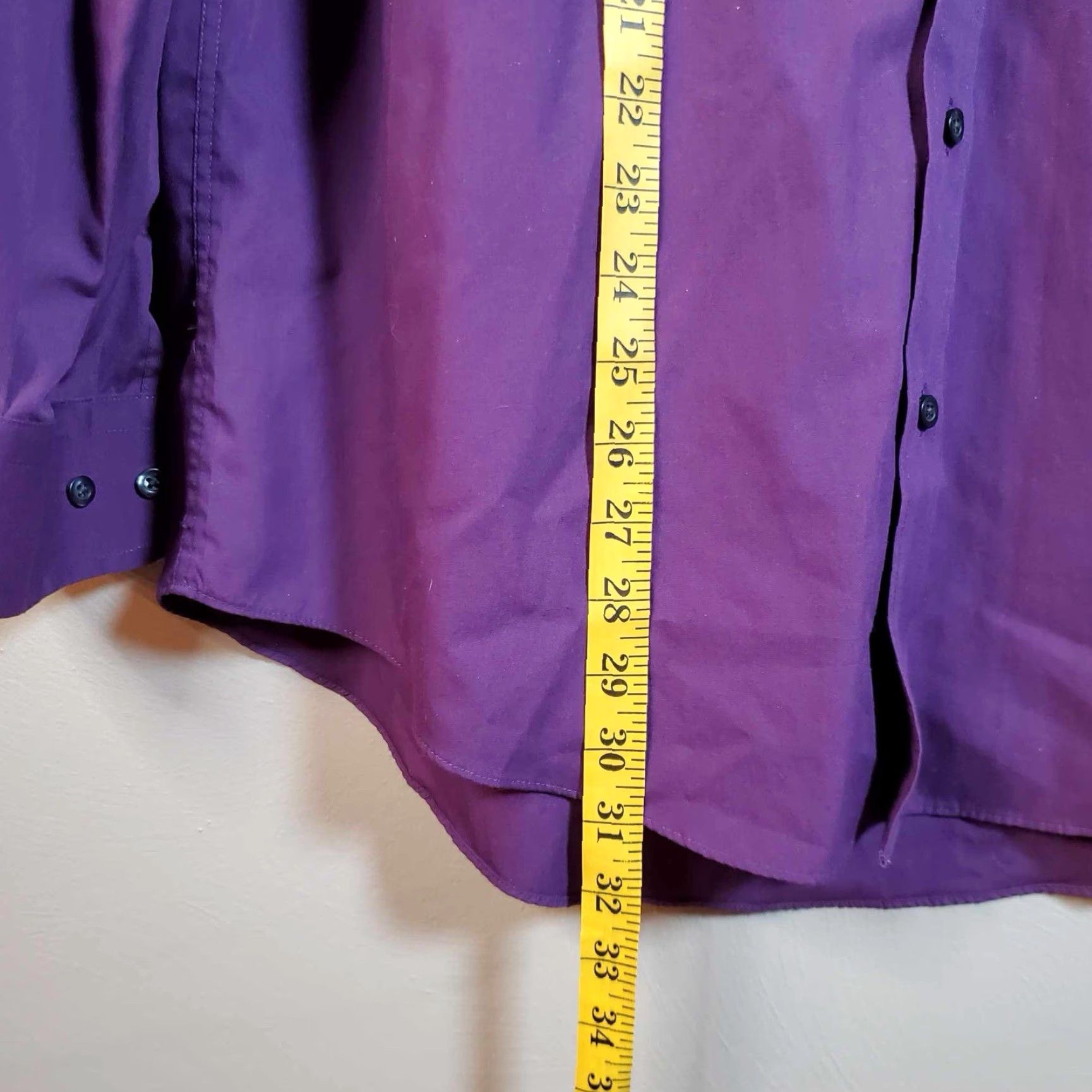 Enro ENRO Dress Shirt Purple 16-34/35 Button Up Long Sleeve Men Regular Colorful Classic Size 42R - 5 Thumbnail