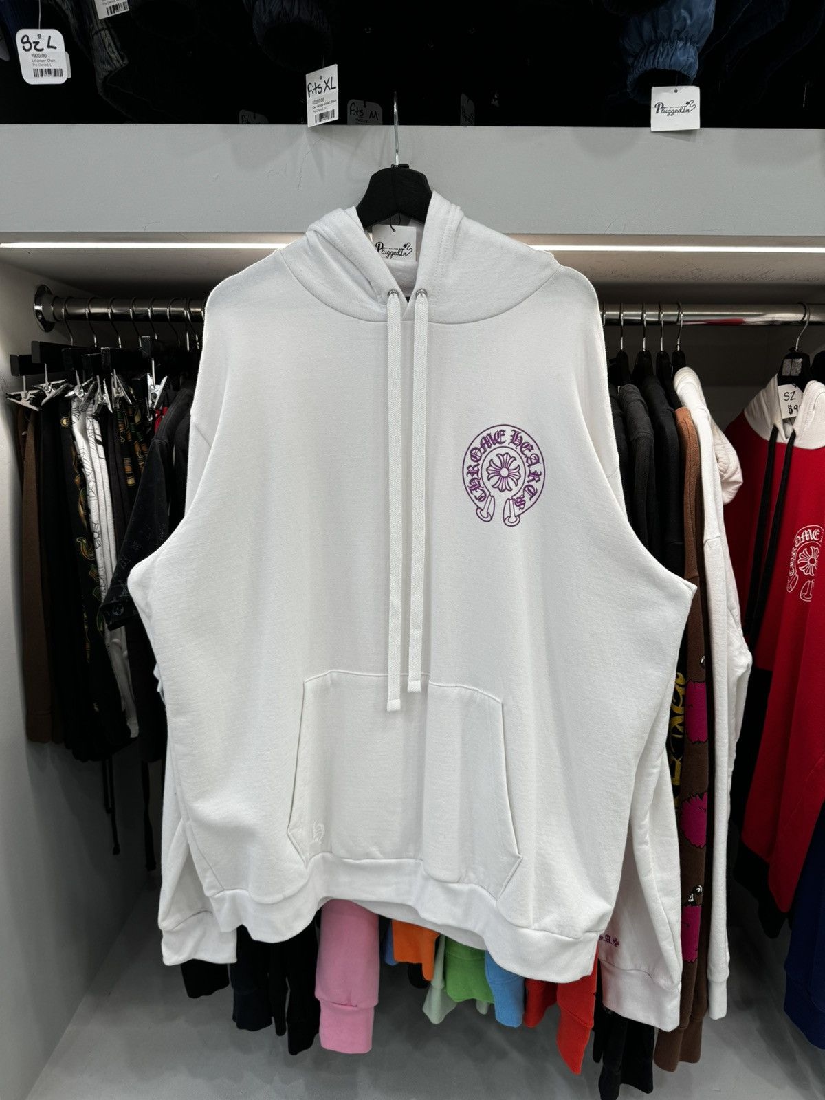 Chrome Hearts Chrome Hearts Purple Glitter Hoodie (Size