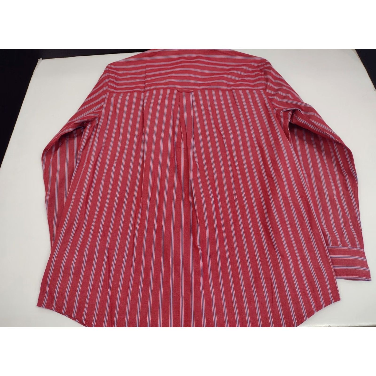 Chaps Chaps Shirt Men Long Sleeve Red/Blue Stripe Button-Down Size M Regular Collar Button-Up #1688 Clothing, Colorful, 60% Cotton/40% Polyester, Easy Care Size US M / EU 48-50 / 2 - 7 Thumbnail