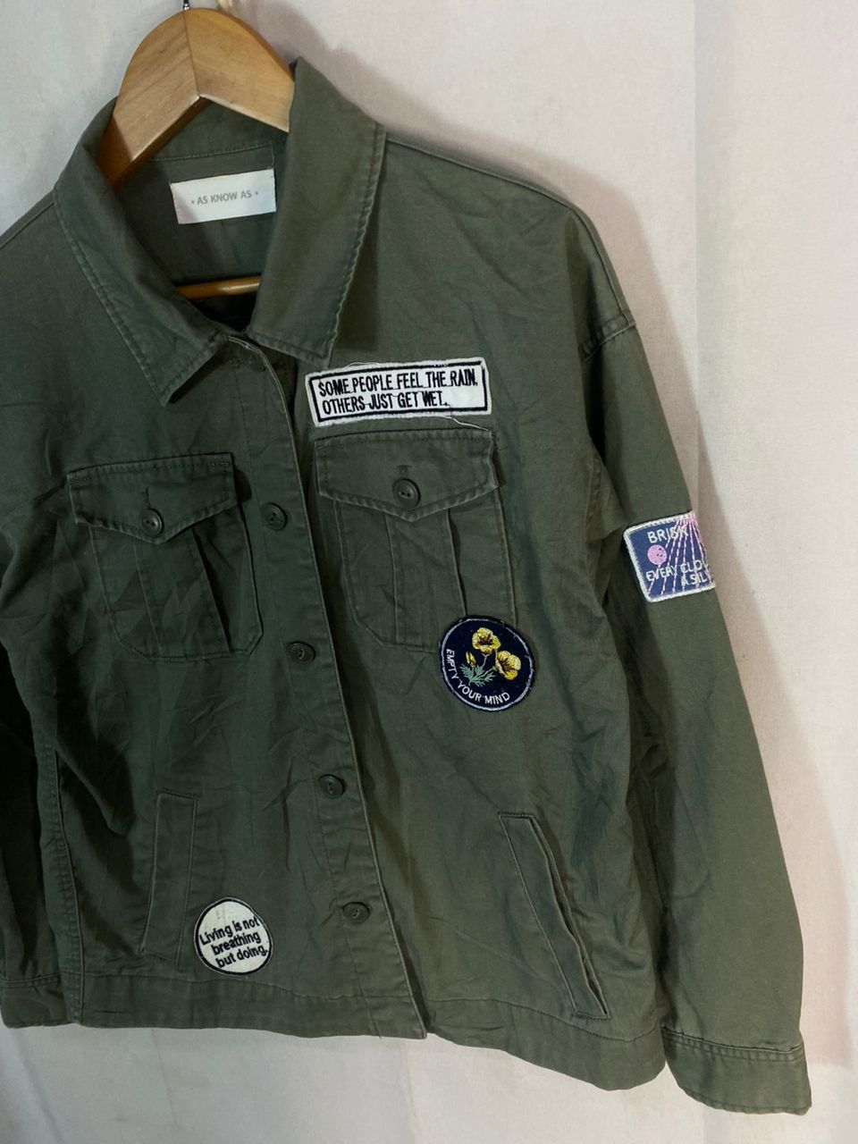 Japanese Brand As know as military fashion button up shirt with patches Size M / US 6-8 / IT 42-44 - 2 Thumbnail