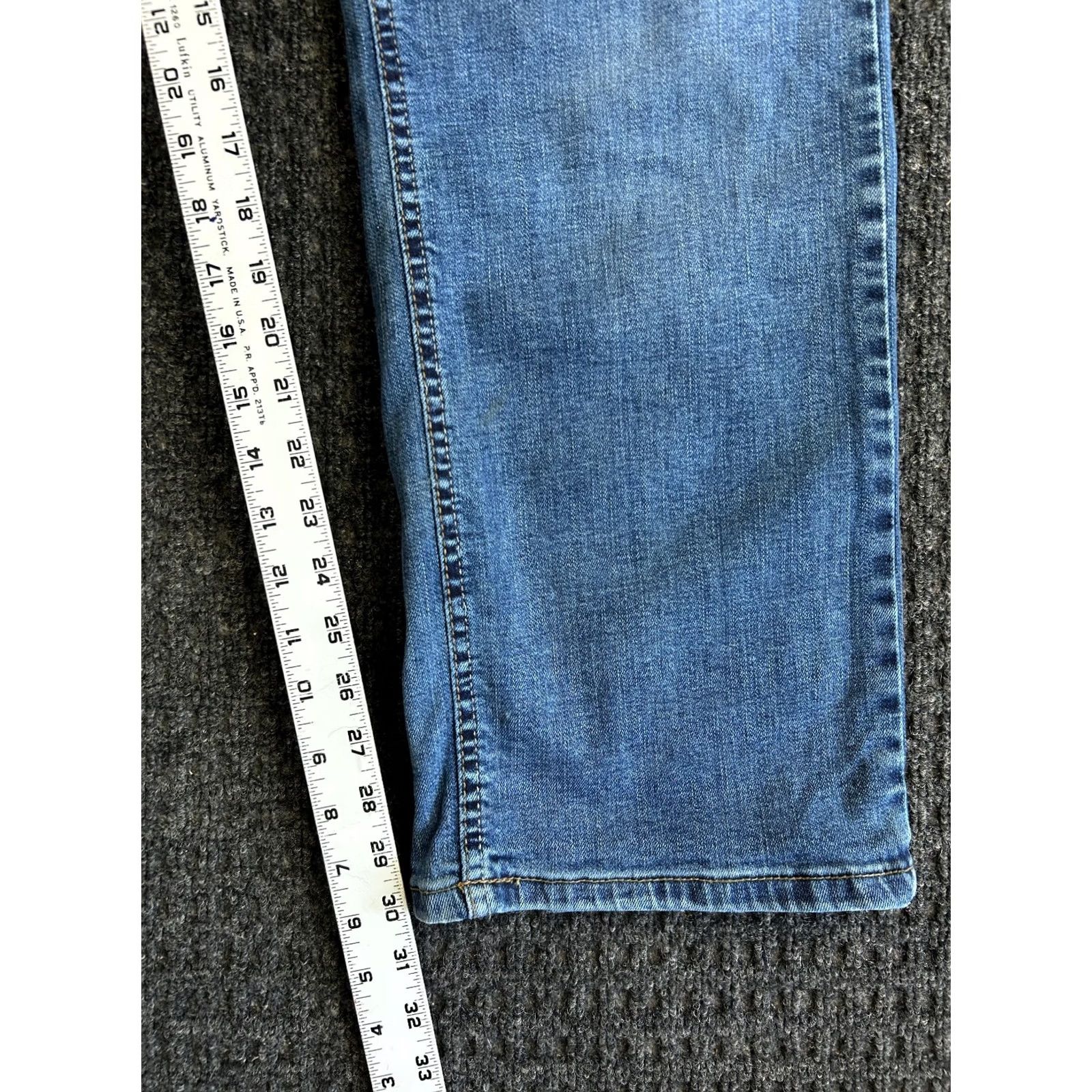 Wrangler Wrangler Relaxed Boot Jeans 36 x 30 Denim Cotton Blue 5-Pocket Wrangler Mens Bootcut Cowboy Western Signature Logo Raised Size US 36 / EU 52 - 7 Thumbnail