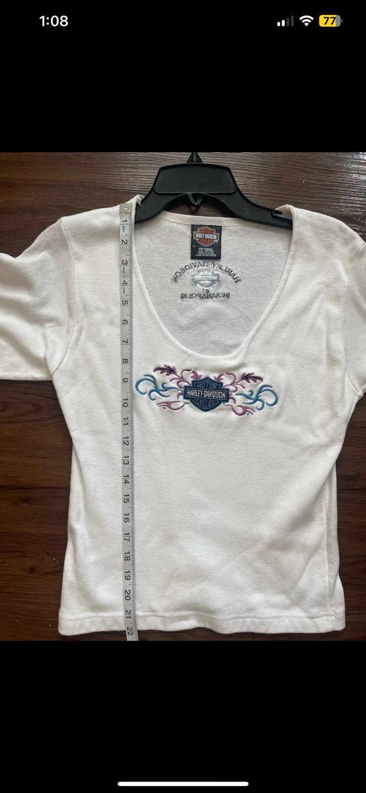 Harley Davidson × Vintage Y2K Harley Davidson Indianpolis Women’s Top (M) Size M / US 6-8 / IT 42-44 - 9 Thumbnail