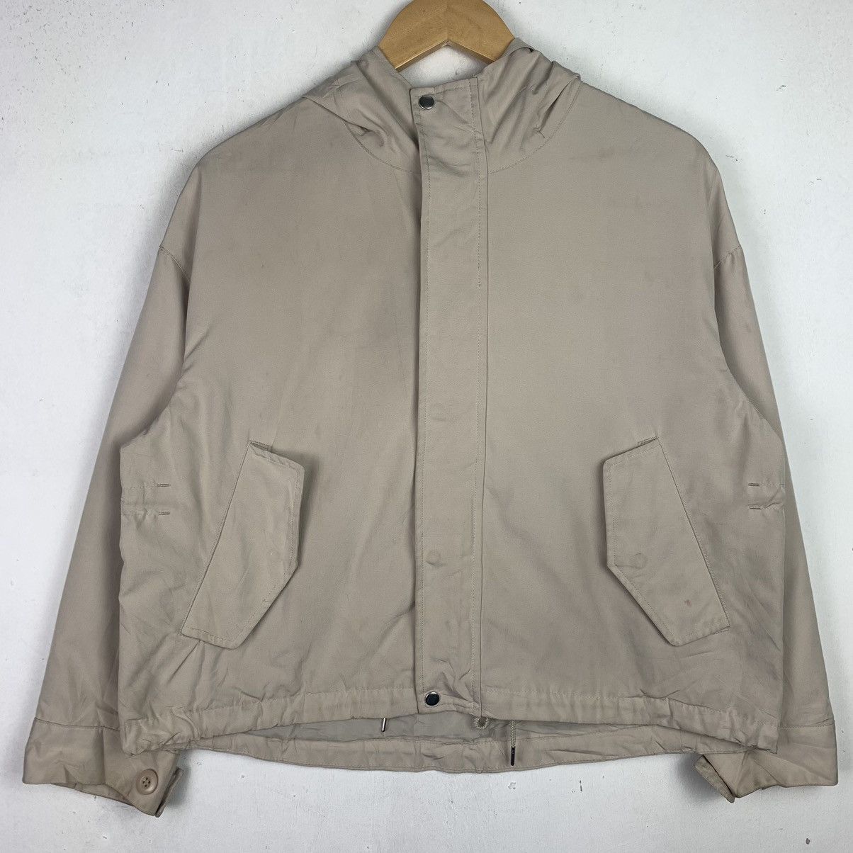 Japanese Brand × Vintage Vtg Jeanasis Hooded Zip Up Jacket Size US L / EU 52-54 / 3 - 1 Thumbnail