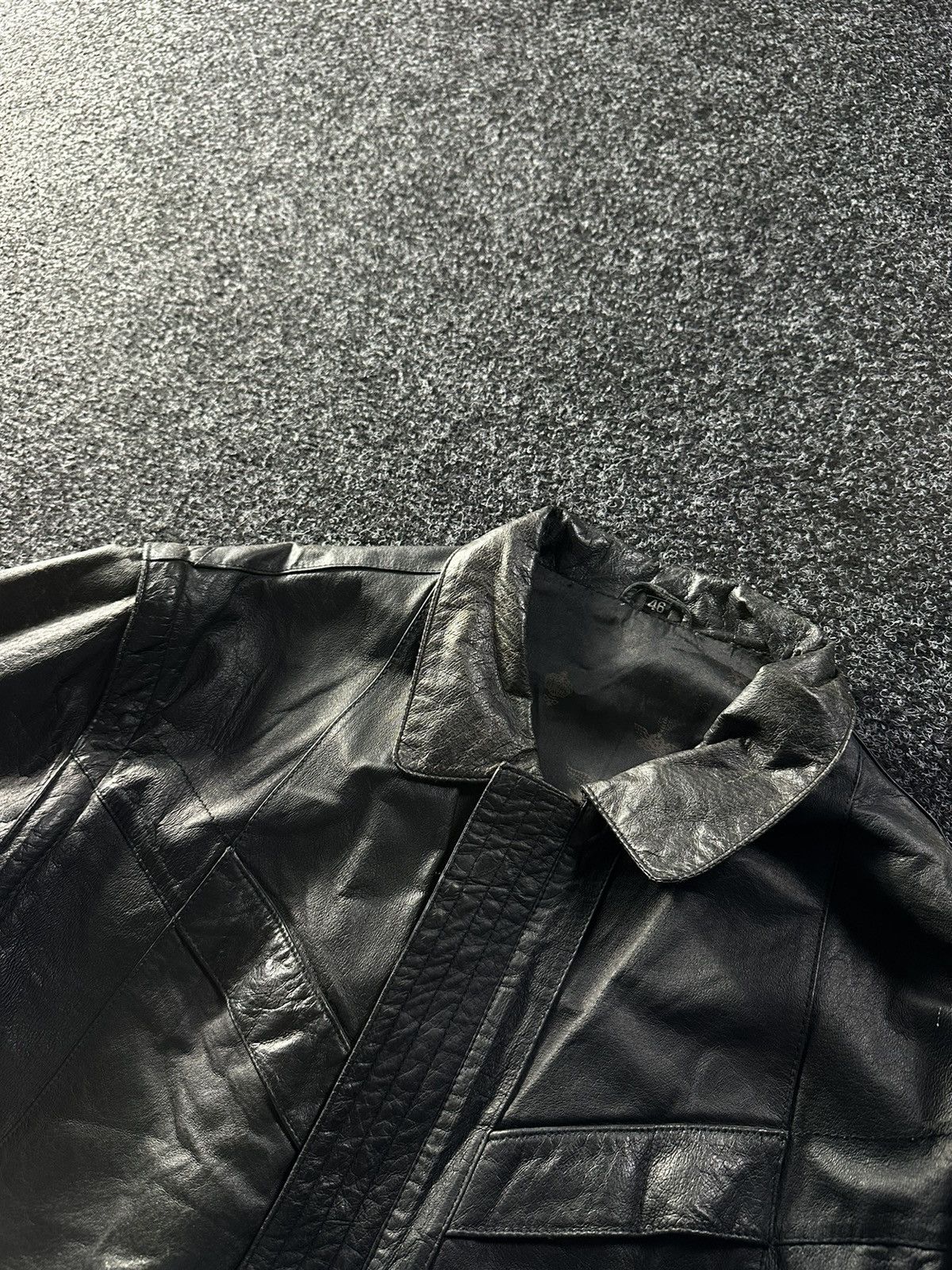 Vintage 🚨Vintage 90s Leather Biker Jacket-West Style Maison Margiela Size US M / EU 48-50 / 2 - 7 Thumbnail