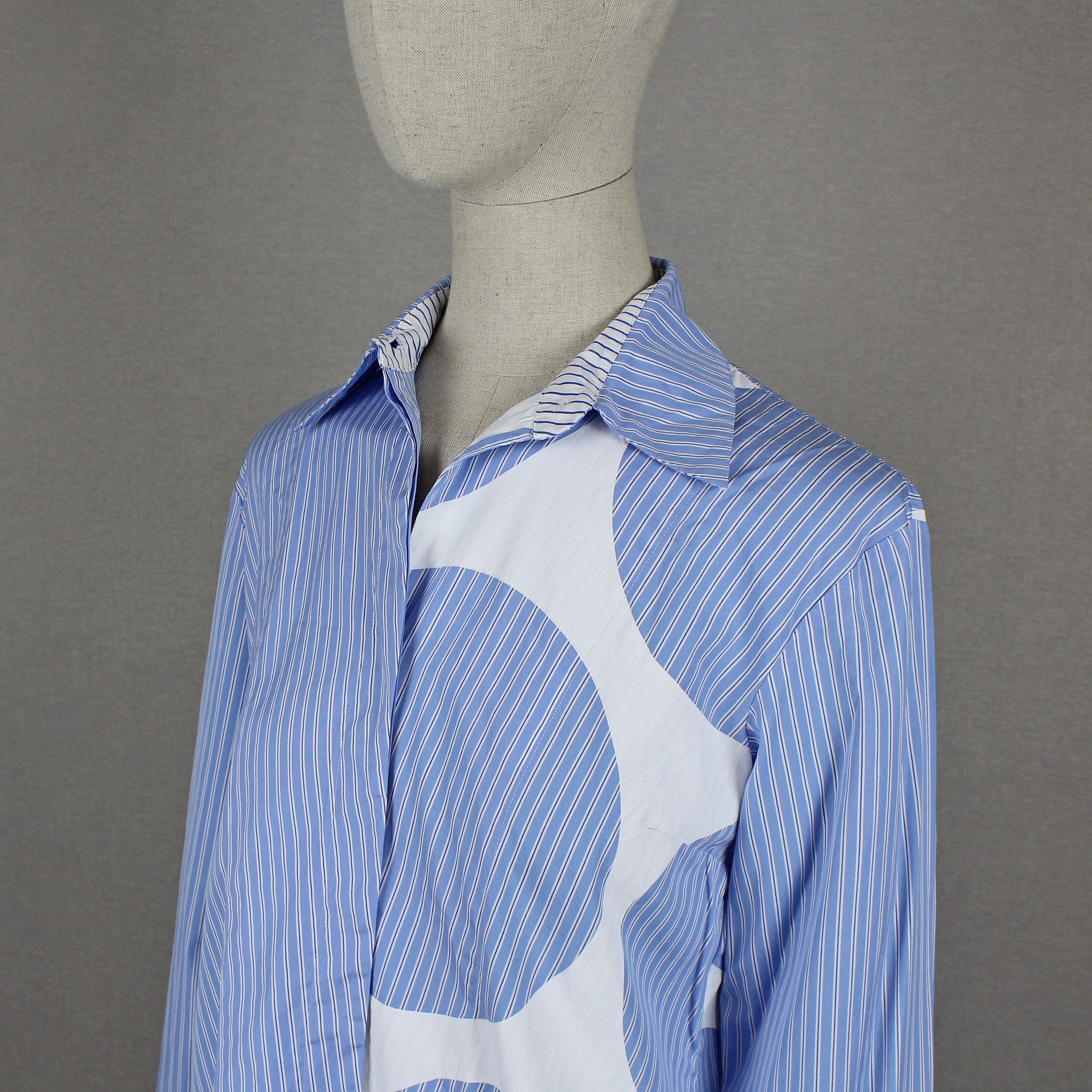 Stella McCartney Stella McCartney Asymmetric Striped Longsleeve Blouse 40 M L Size S / US 4 / IT 40 - 8 Thumbnail