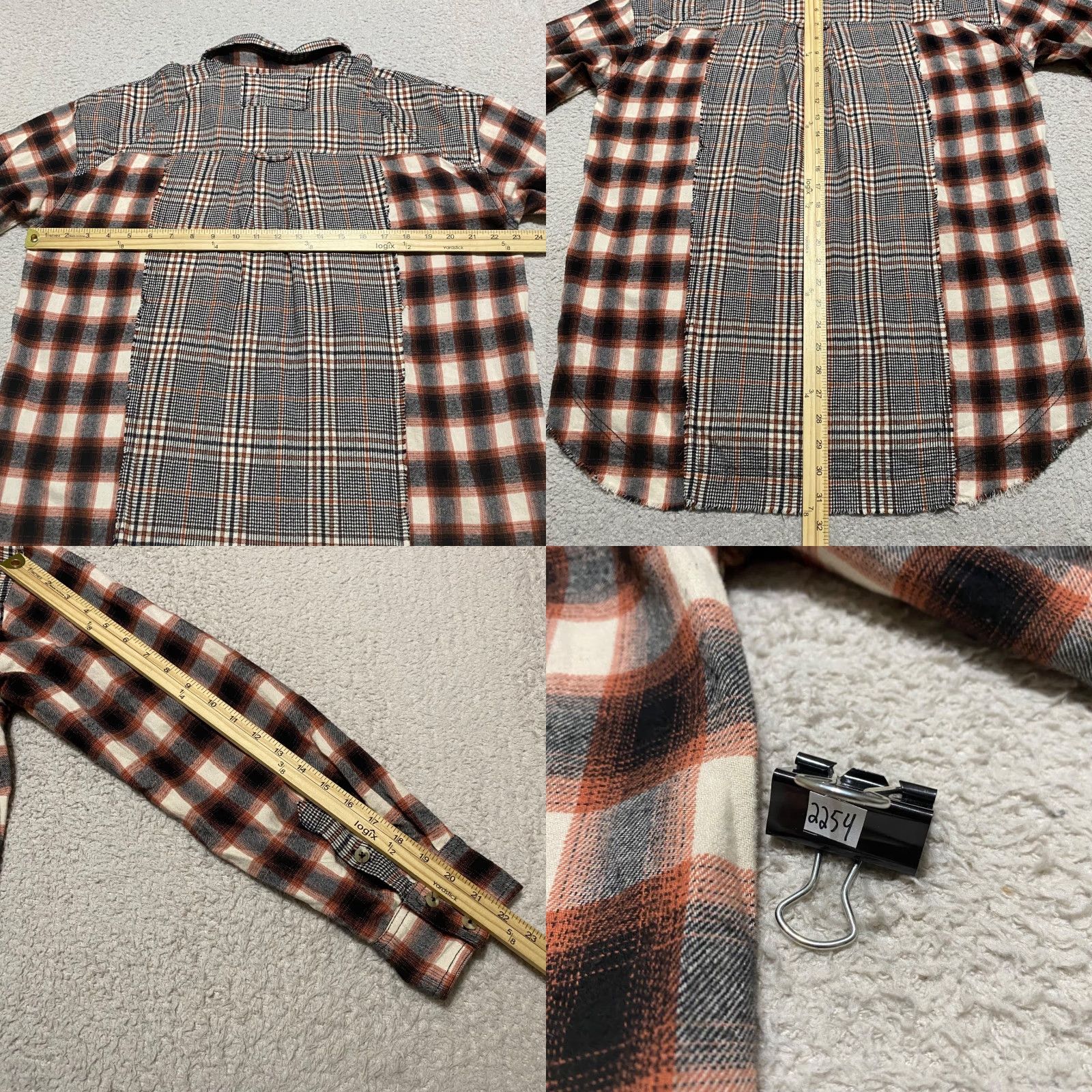 Free People Free People Womens Small Shirt Multicolor Wildfire Plaid Tunic Popover Oversize Size S / US 4 / IT 40 - 8 Thumbnail