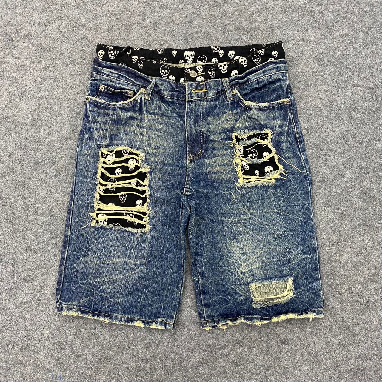 If Six Was Nine 💥Best Offer💥Vintage Rush Hour Punk Short Pant Denim Size US 31 - 1 Thumbnail