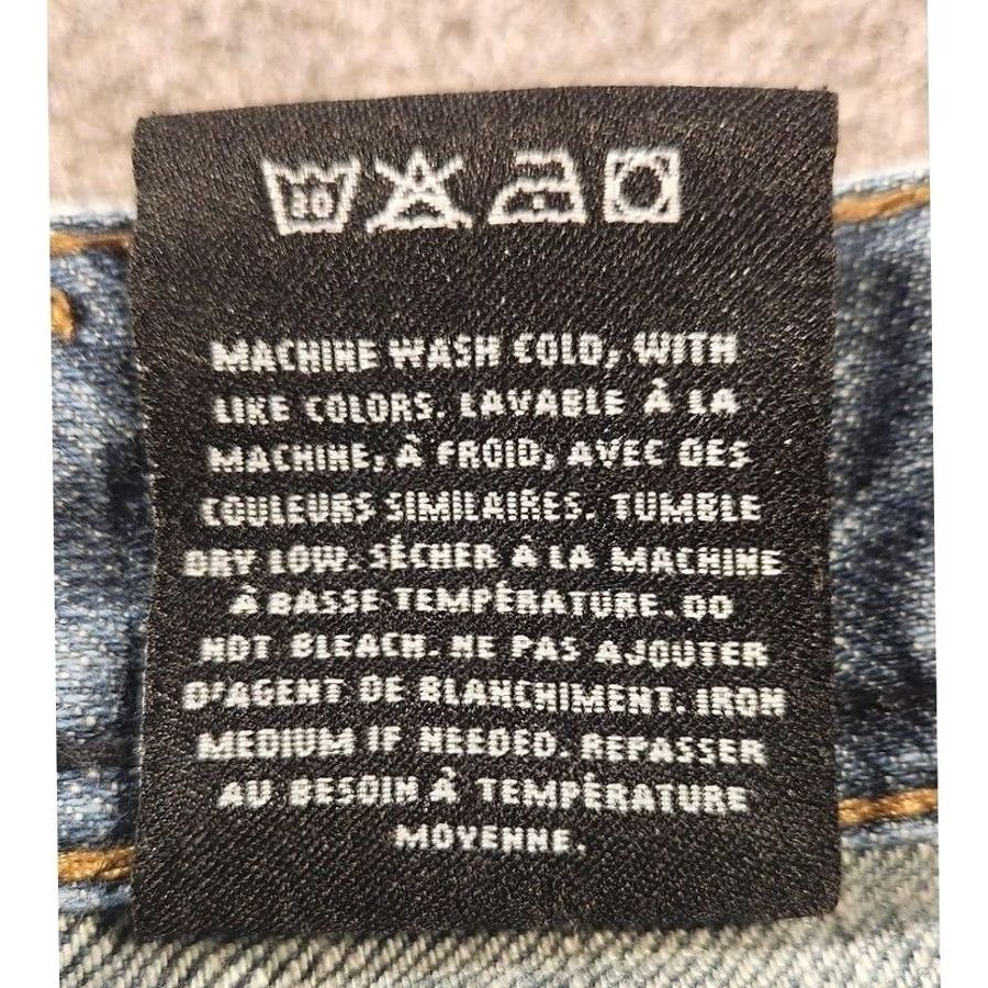 Buffalo David Bitton VINTAGE Buffalo David Bitton Jeans Mens 33x30 Distressed Denim Straight Casual Relaxed Fit Blue 33 in Inseam Pockets Cotton Zip Fly Boys? Size US 33 - 3 Thumbnail